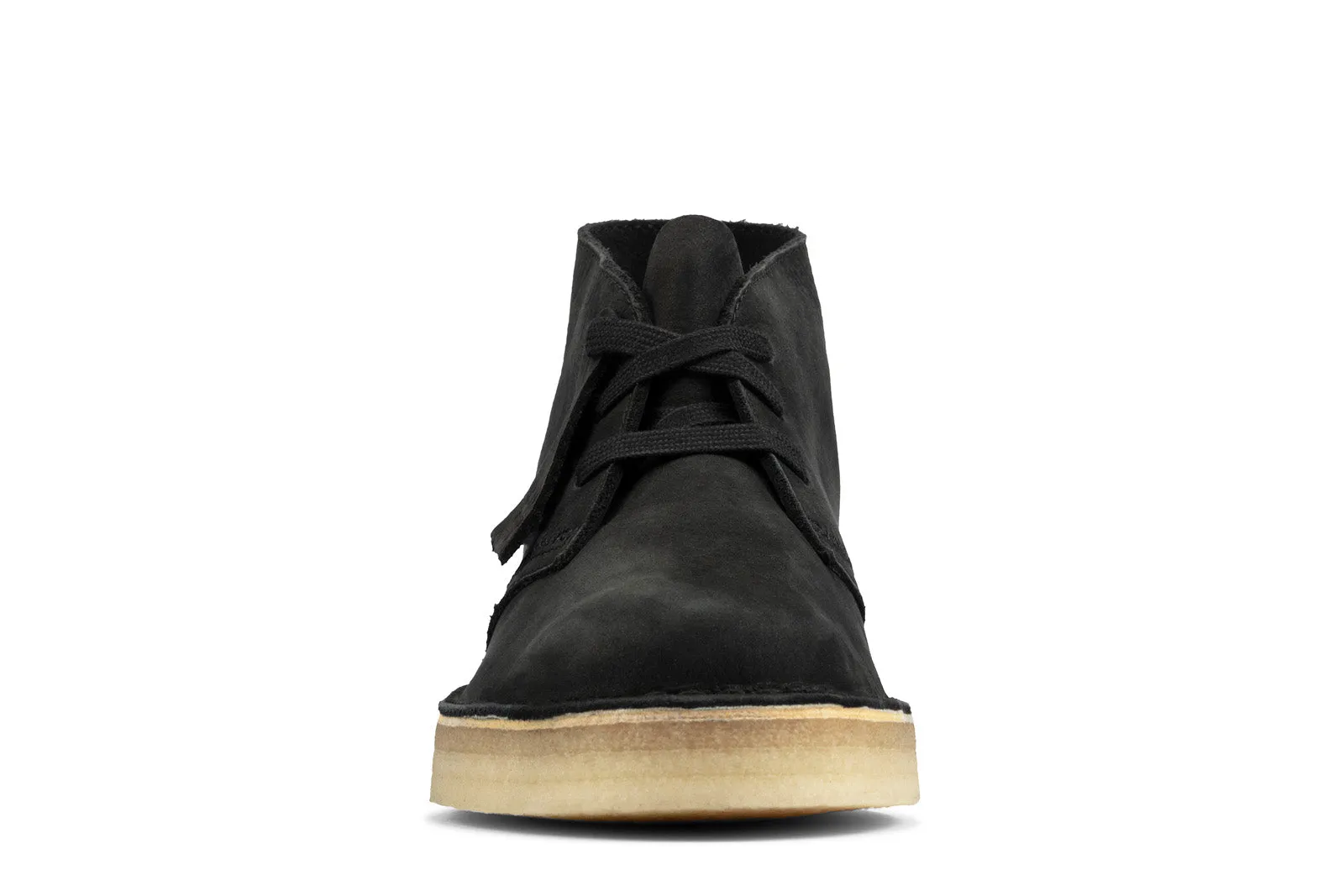 Breathable fabric Minimal Look Clarks Desert Coal 26163249 Womens Black Nubuck Lace Up Chukkas Boots