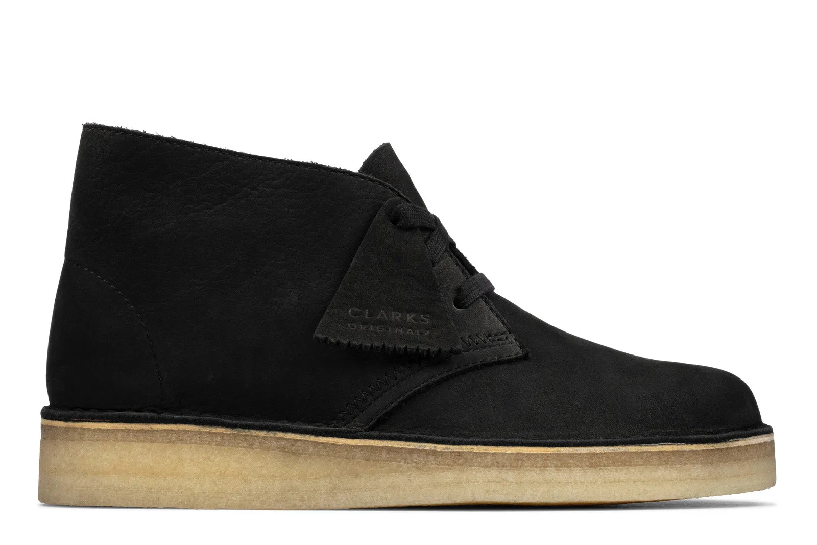 Adjustable buckle Long-Distance Walk Clarks Desert Coal 26163249 Womens Black Nubuck Lace Up Chukkas Boots