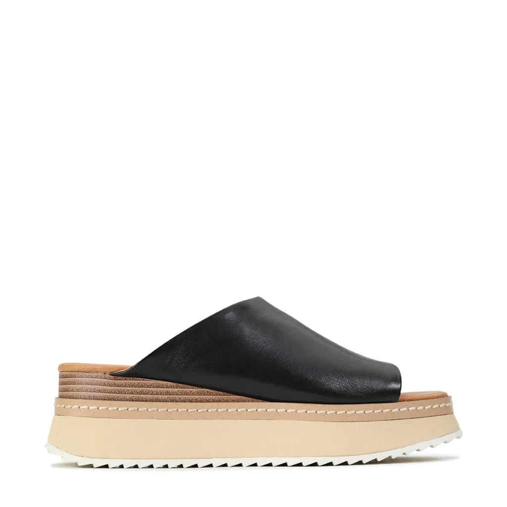 most indoor thrilling TONE LEATHER PLATFORM WEDGE SANDAL