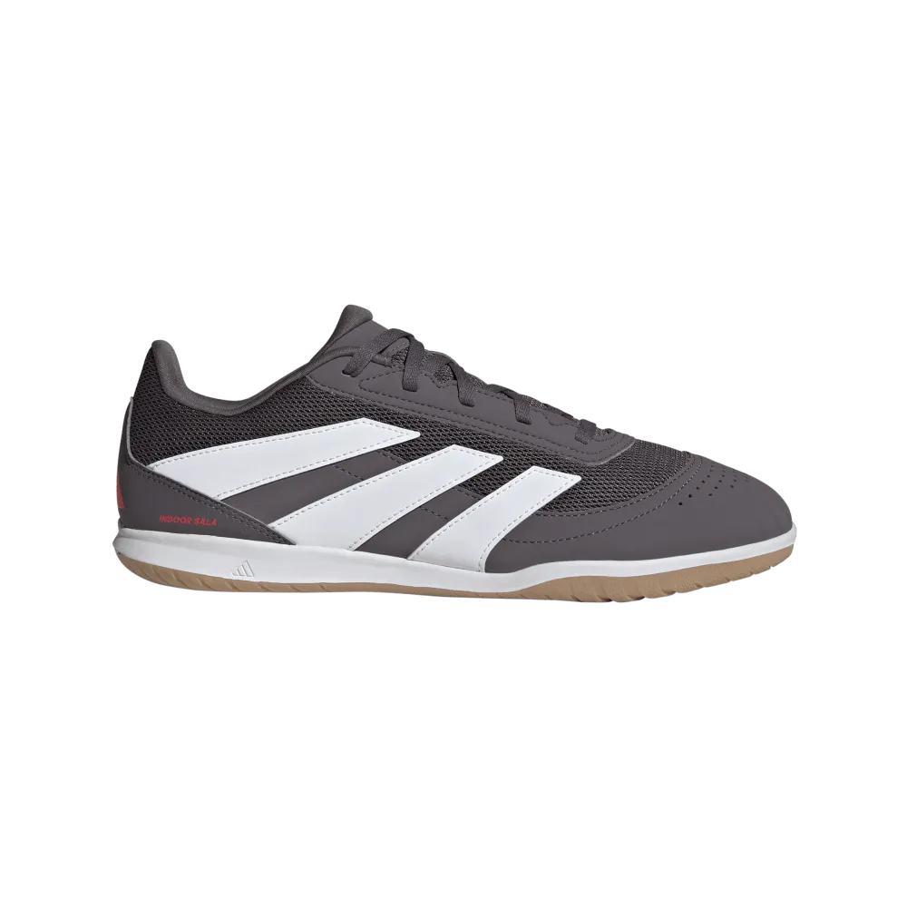 desert Adidas Predator Club IN Sala Indoor Football Shoes (Grey Strata/Cloud White/Lucid Red)