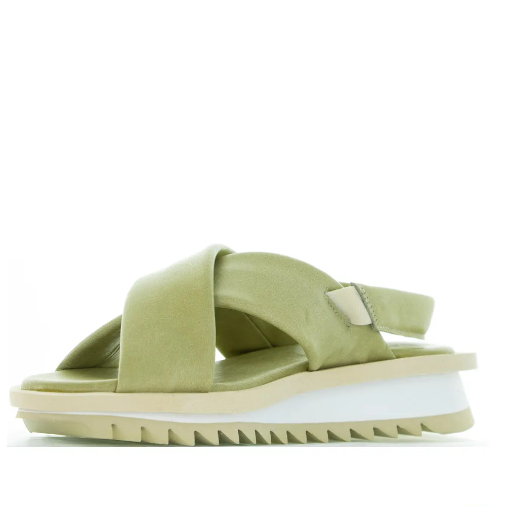 LE SANSA KIMMY GREEN Sculpted stability stilettos