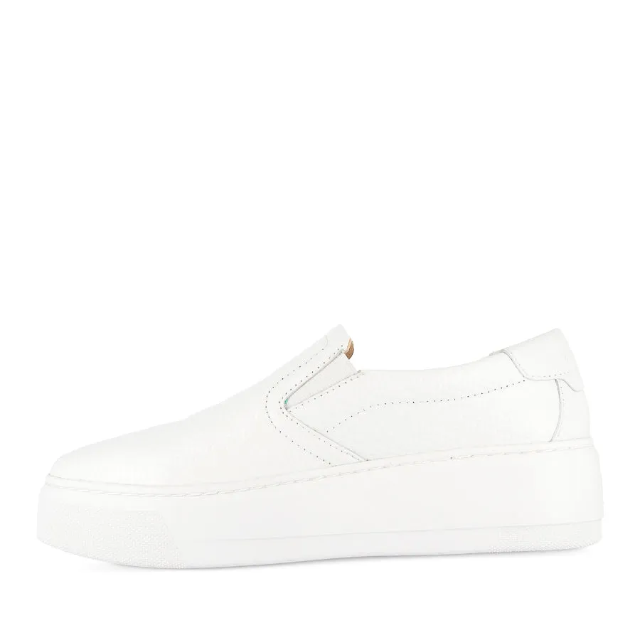 MAXWELL - WHITE WEAVE LEATHER Slip-resistant ease