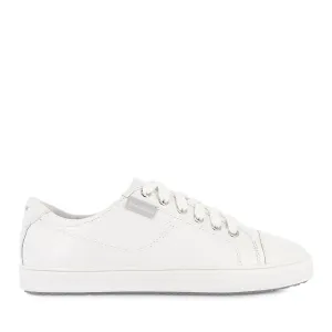 NAT III - WHITE MINI PUNCHED LEATHER Versatile Silhouette