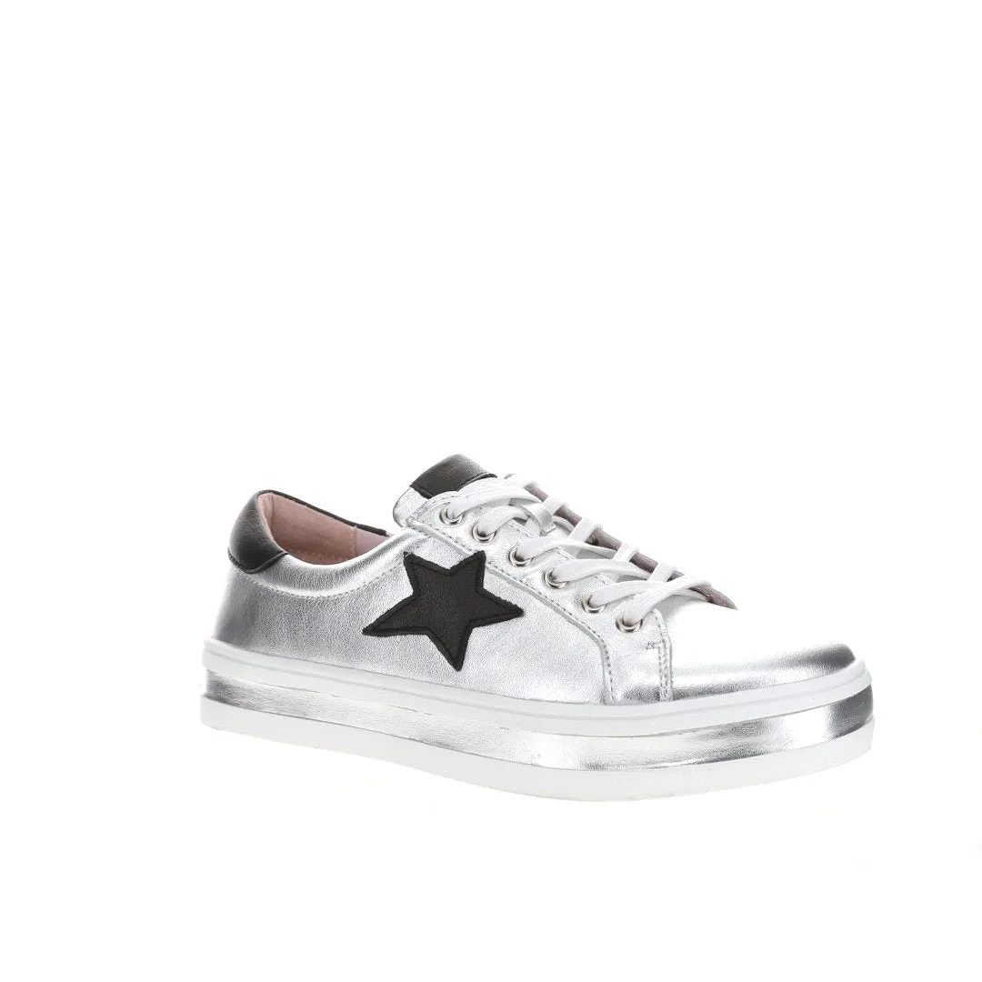 LE SANSA SAVIS SILVER low - top Beneficial
