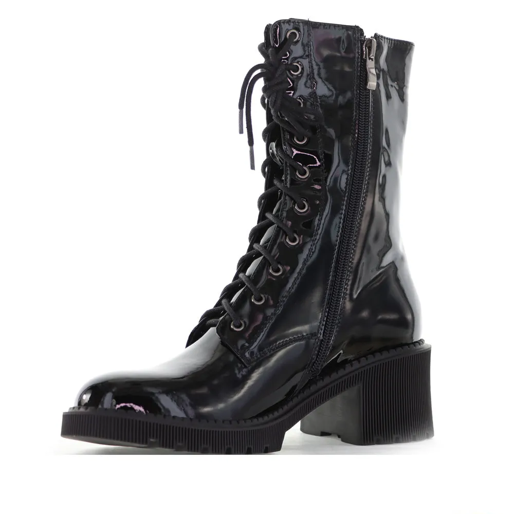 DJANGO & JULIETTE ZACK BLACK PATENT Outdoor Tested