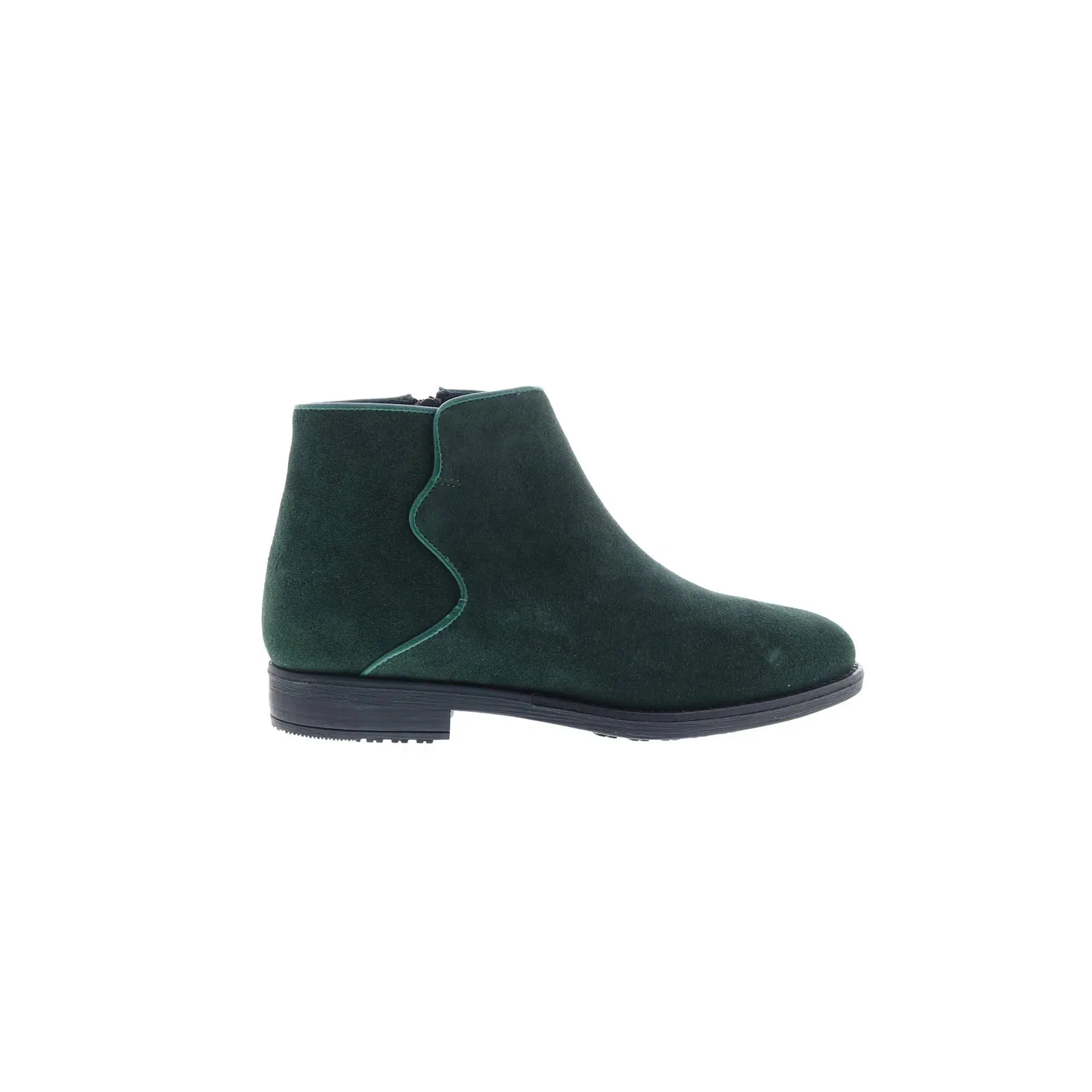 Bos. & Co. Rural Womens Green Suede Zipper Ankle & Booties Boots Work Terrain