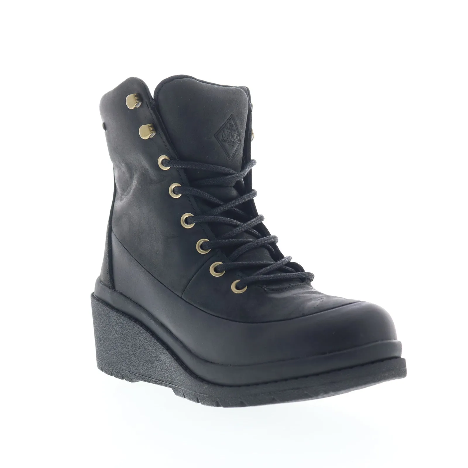 All Day Wear Outdoor Tested Original Muck Liberty Wedge Waterproof Womens Black Casual Dress Boots