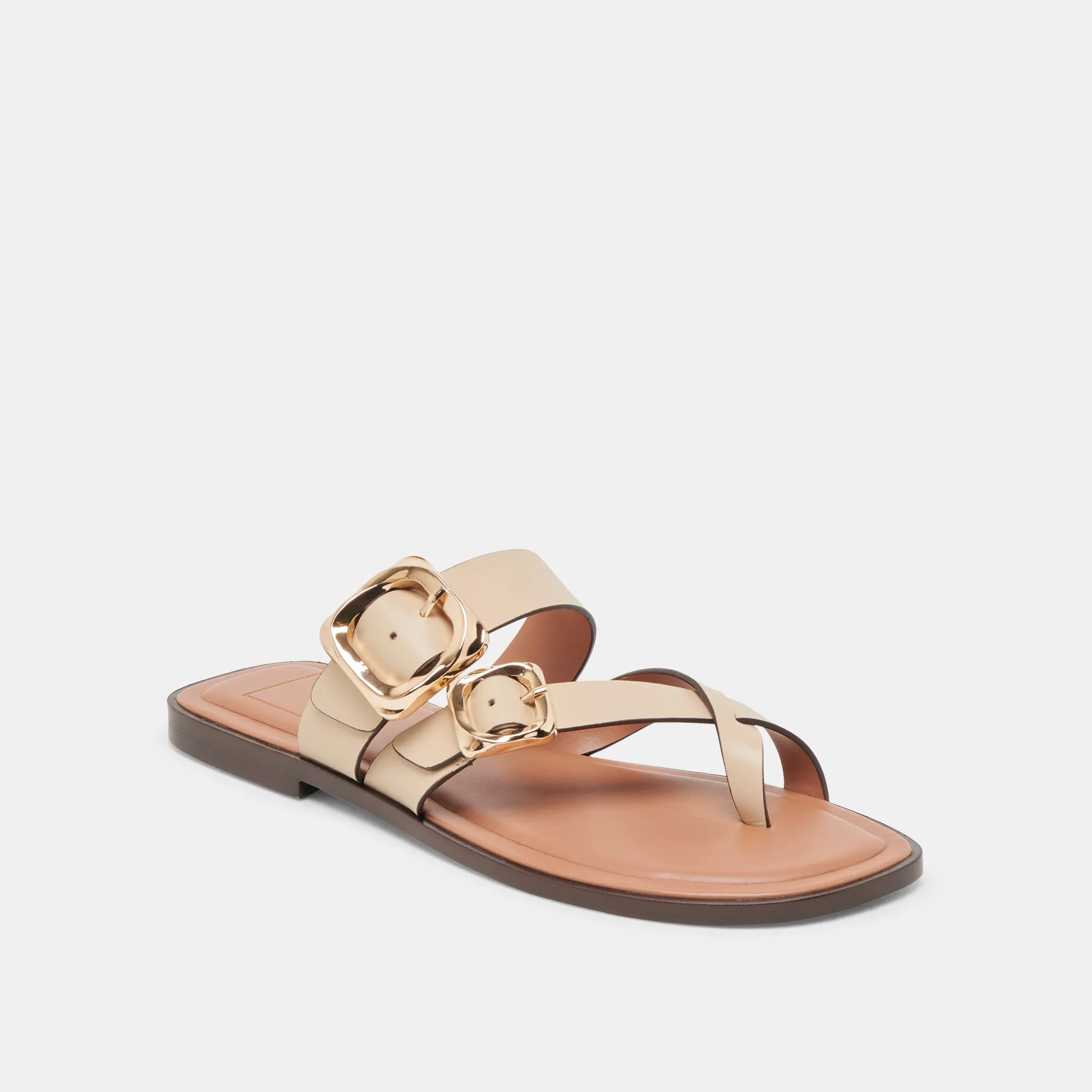 Total Ease Natural Step SHORE SANDALS IVORY LEATHER