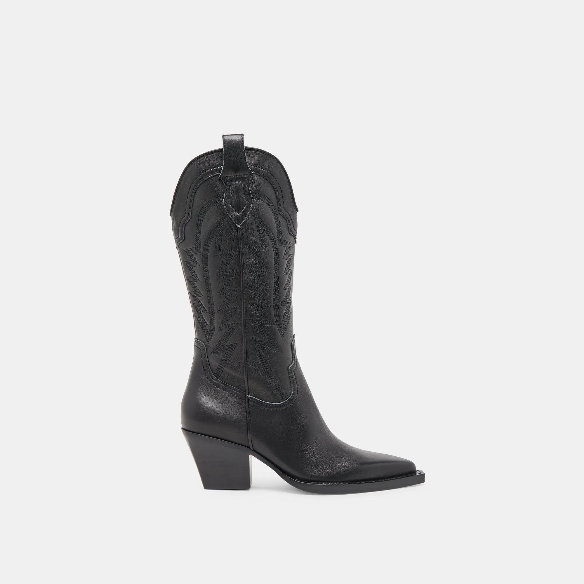 Synthetic Upper Comfort Grip RYLAND BOOTS BLACK LEATHER