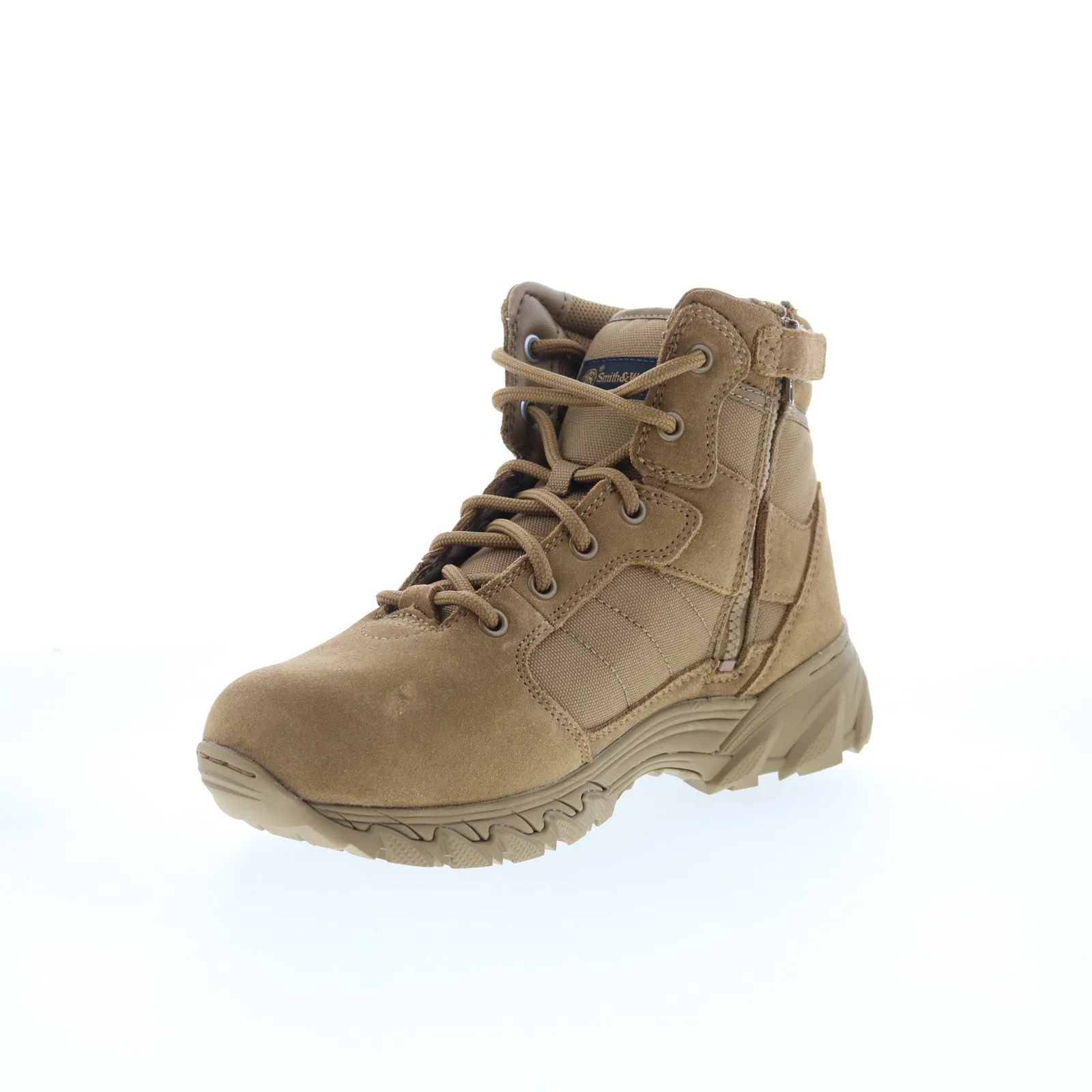 Smith & Wesson Breach 2.0 6?? Side Zip 810303 Mens Brown Wide Tactical Boots Premium Performance Flexible Sole
