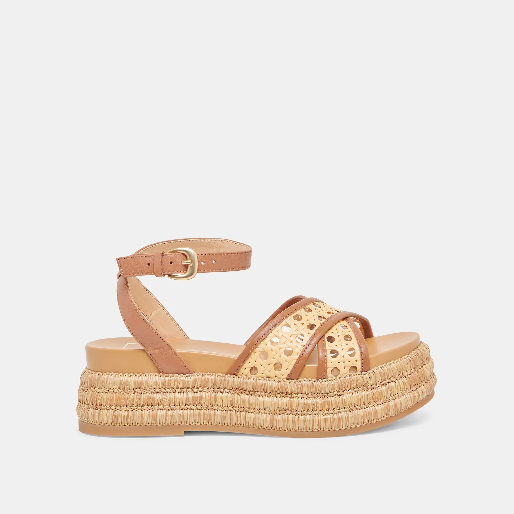 Pool Day Practical Shoes WRILEY SANDALS SADDLE WOVEN RAFFIA
