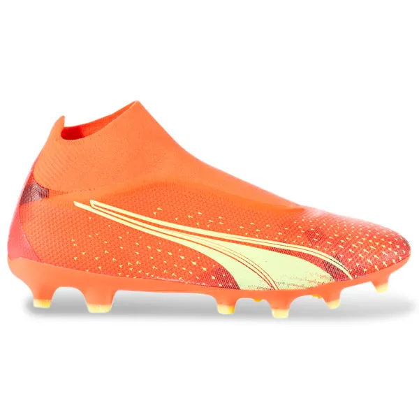 Ball Possession Match Power Puma Ultra Match  Laceless FG/AG Soccer Cleats (Coral/Fizzy Light/Black)