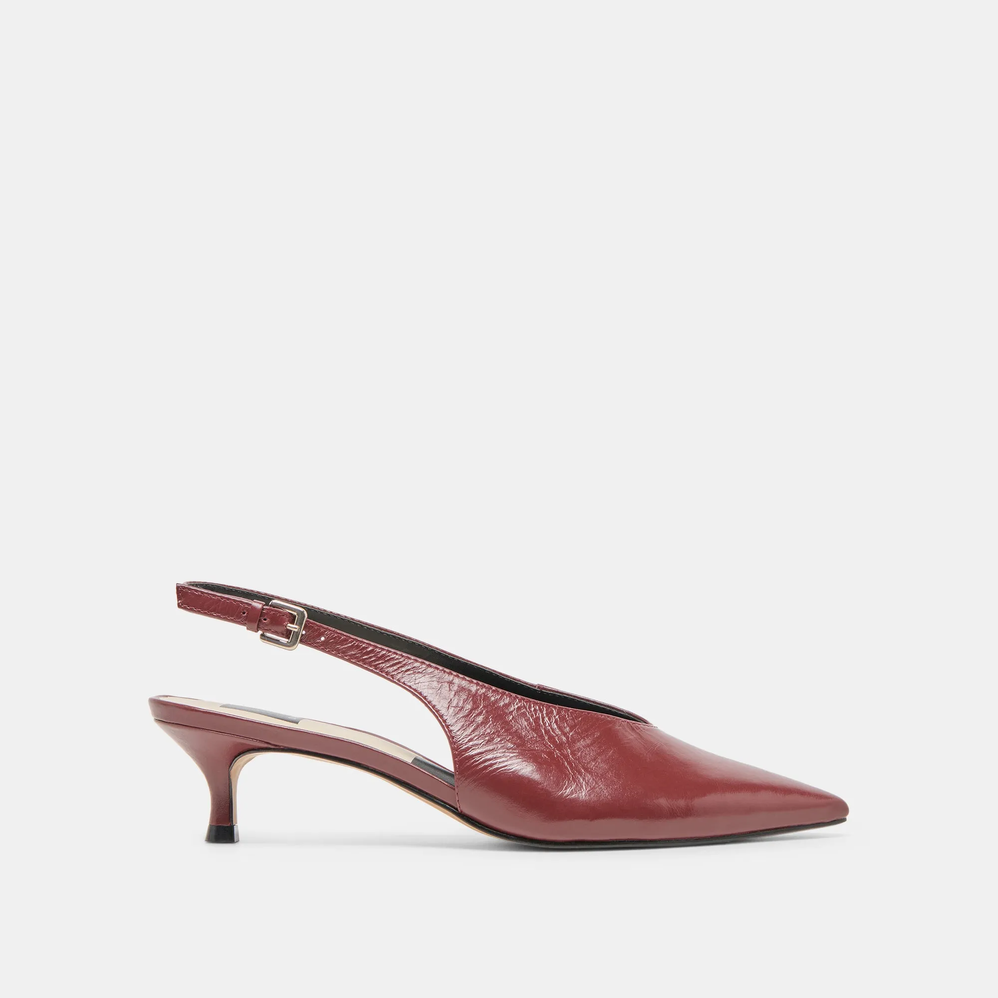 ALENNA HEELS OXBLOOD CRINKLE PATENT Indoor Quality