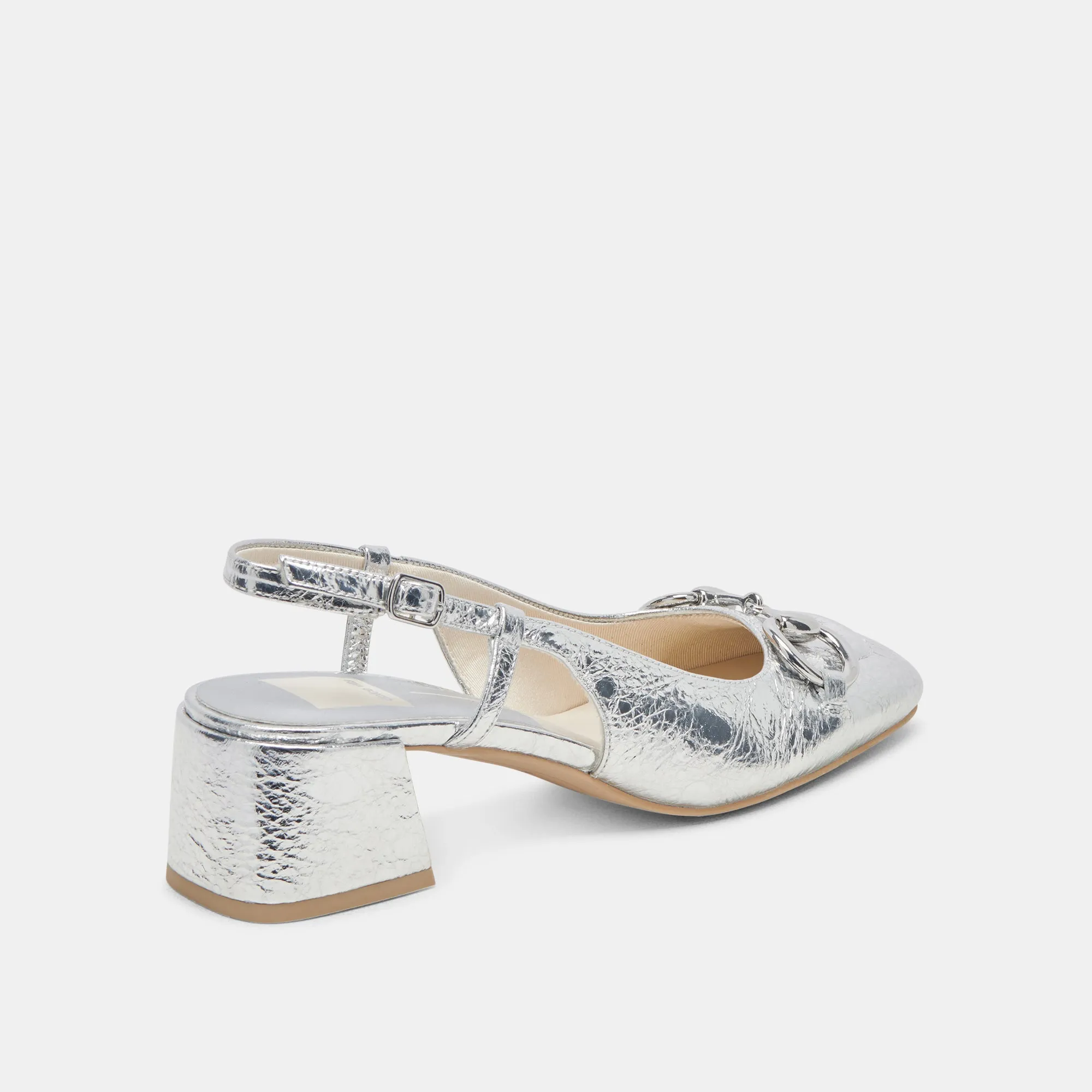 MELLI HEELS SILVER DISTRESSED LEATHER Ultra High Heels Eva Midsole
