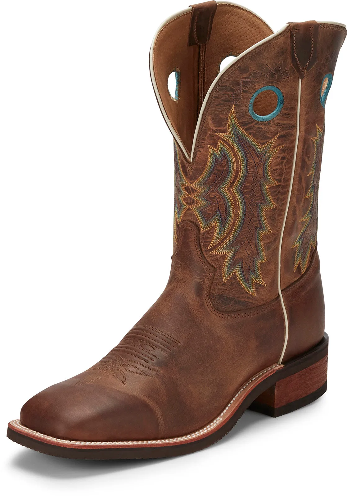 Tony Lama Creedance Square Toe Cowhide 7973 Mens Brown Cowboy Western Boots Outdoor Explore