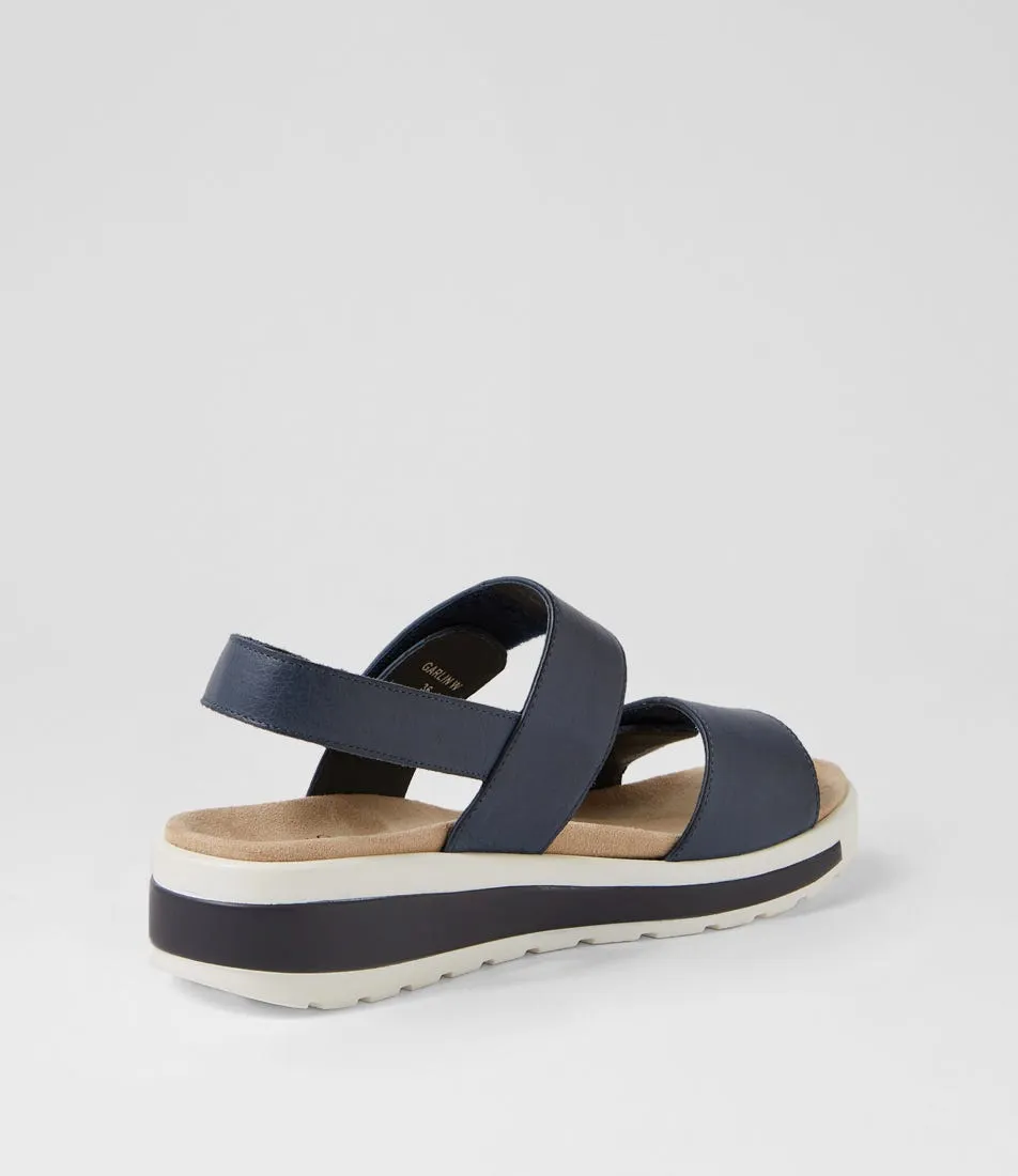 ZIERA GARLIN NAVY Court Fast synthetic leather
