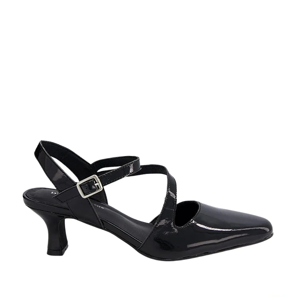 Crystal Shine All-Occasion DJANGO & JULIETTE CHARISSA BLACK PATENT