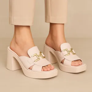 Soft Cushion Heels TAMARA LONDON BASS NUDE