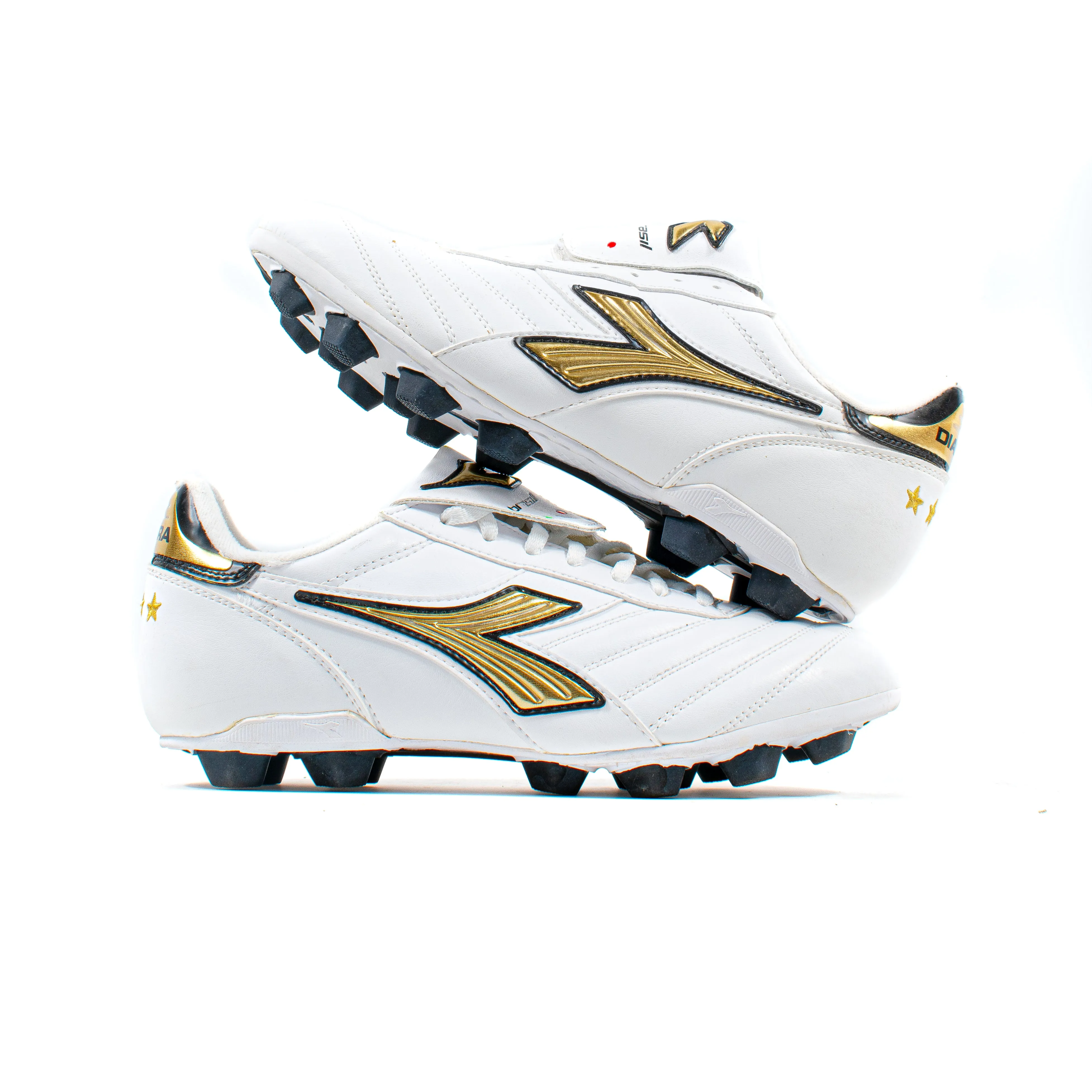 Diadora Brasil White Gold FG Adjustable Slim flair