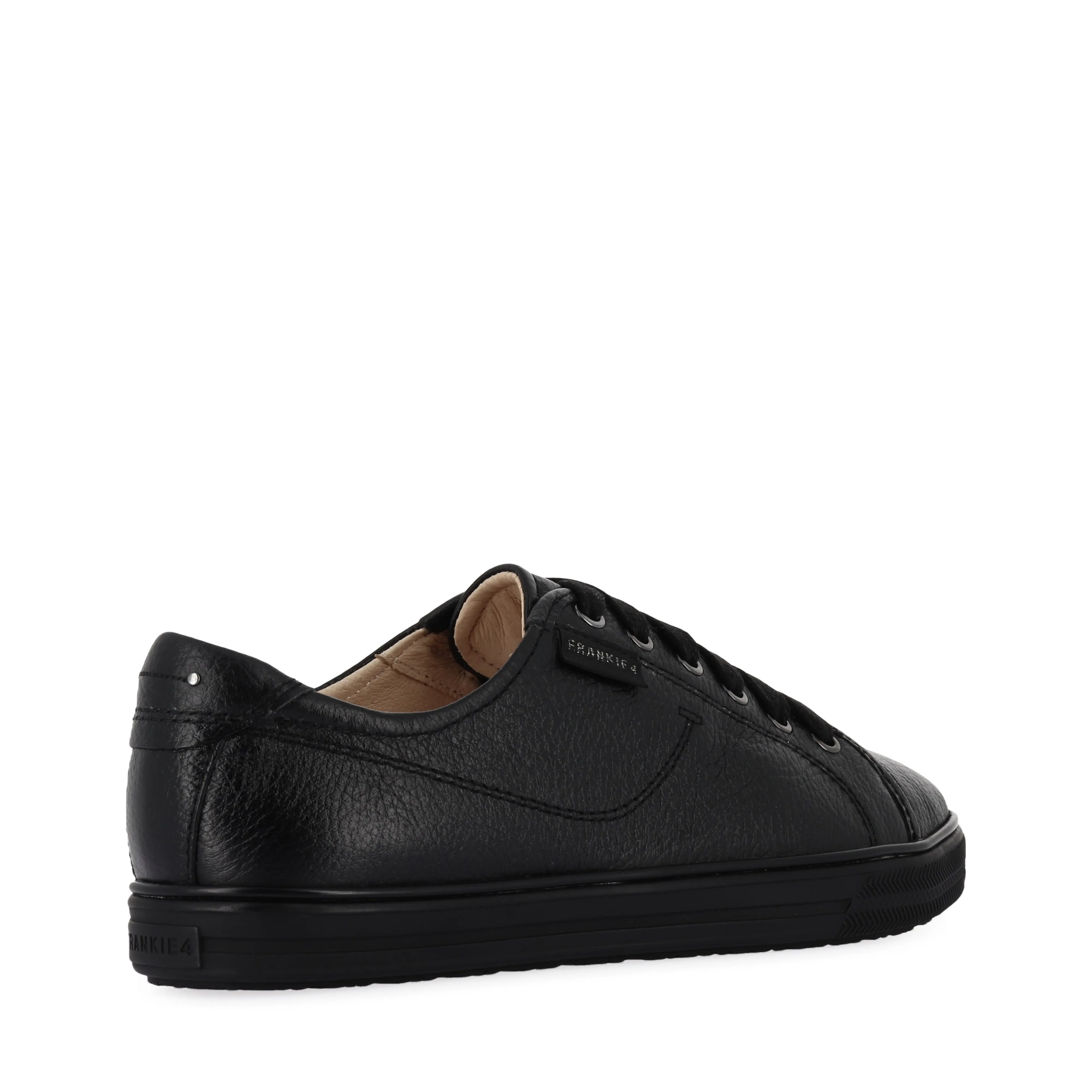 NAT III - BLACK/BLACK LEATHER Soft Fabric stilettos