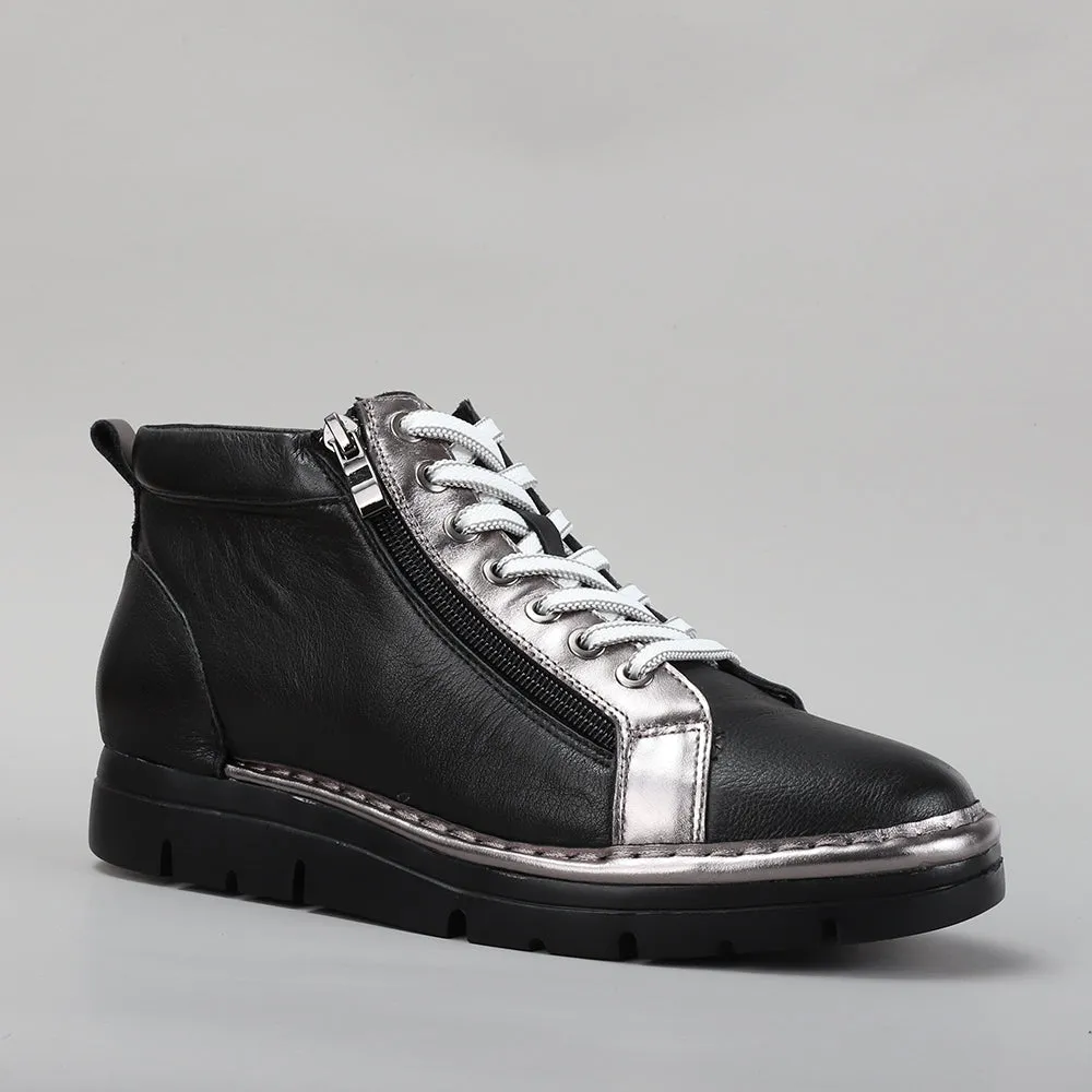 Flats LE SANSA BOBBY BLACK PEWTER