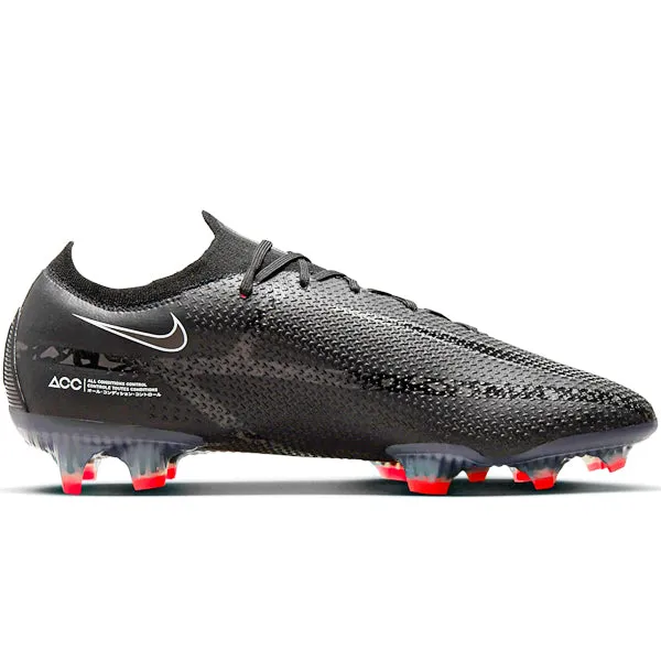 Weatherproof Nike Phantom GT2 Elite FG (Black/Dark Smoke Grey)