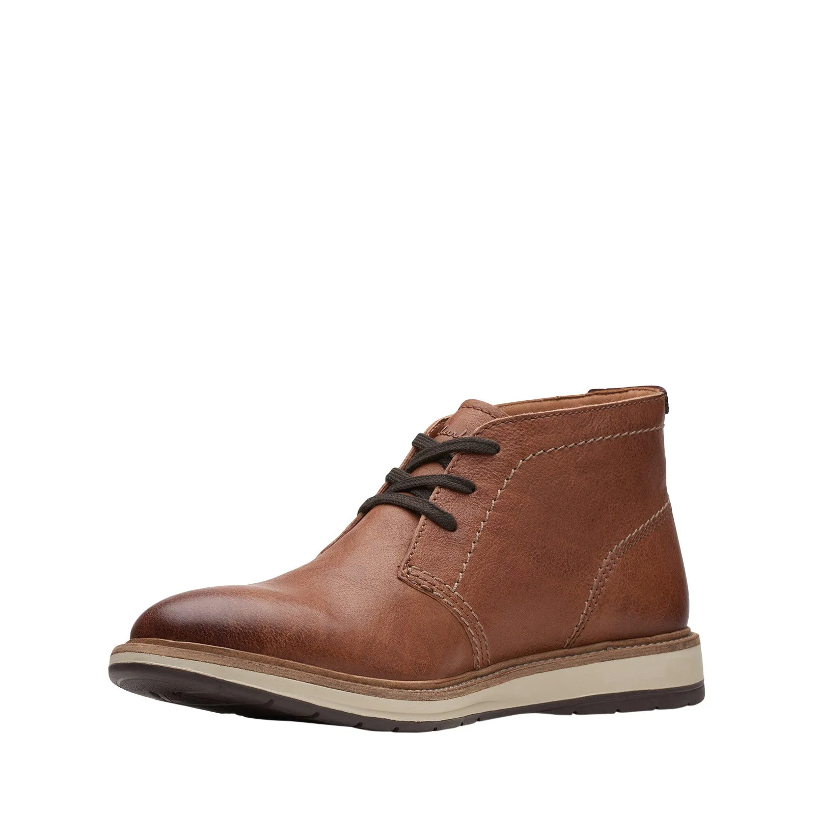 Subtle Aesthetic Clarks Chantry Mid 26167708 Mens Brown Leather Lace Up Chukkas Boots