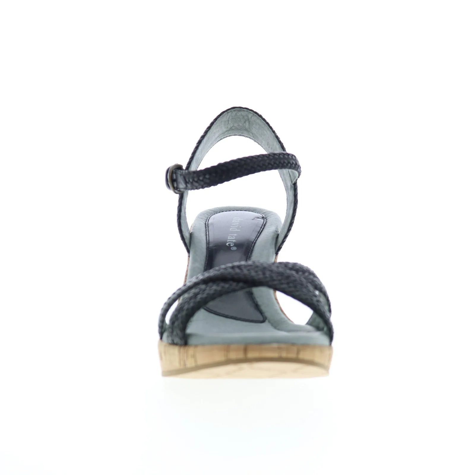Minimalist Heels Flexibility David Tate Baily Womens Black Synthetic Hook & Loop Wedges Heels Shoes