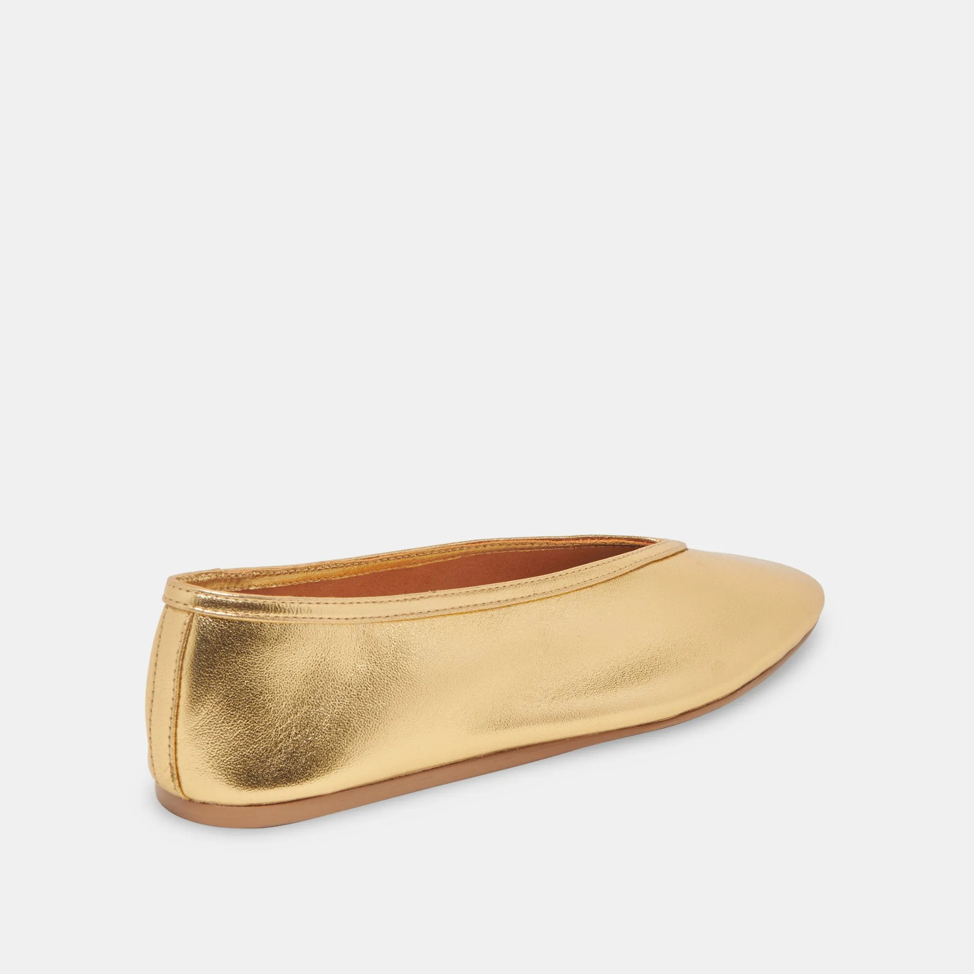 BRAIDY BALLET FLATS GOLD METALLIC LEATHER Star Night foam