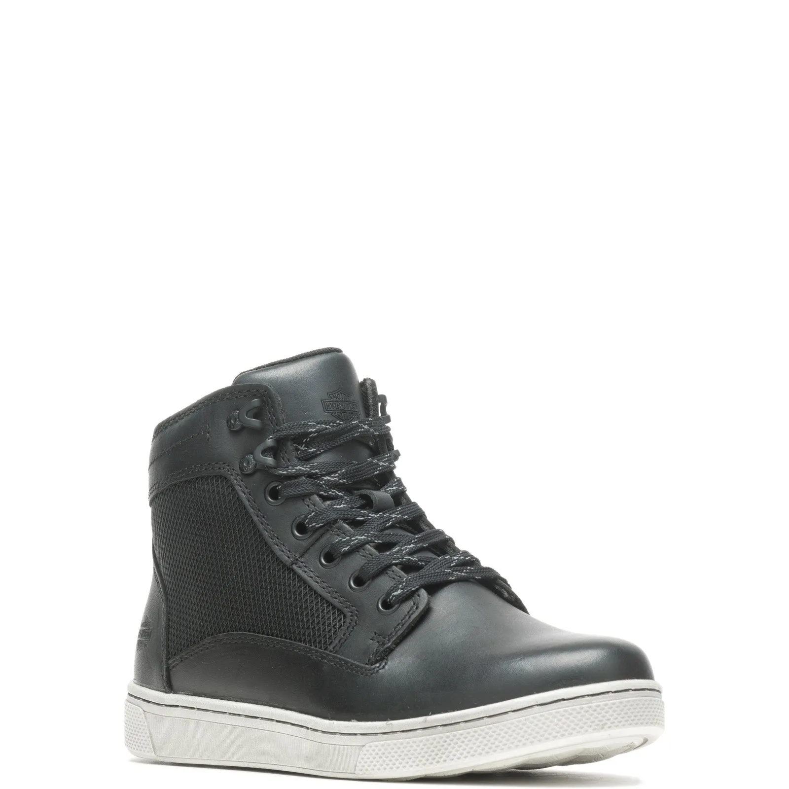 Farm Ready Harley-Davidson Adaley Lace D83417 Womens Black Leather Motorcycle Boots