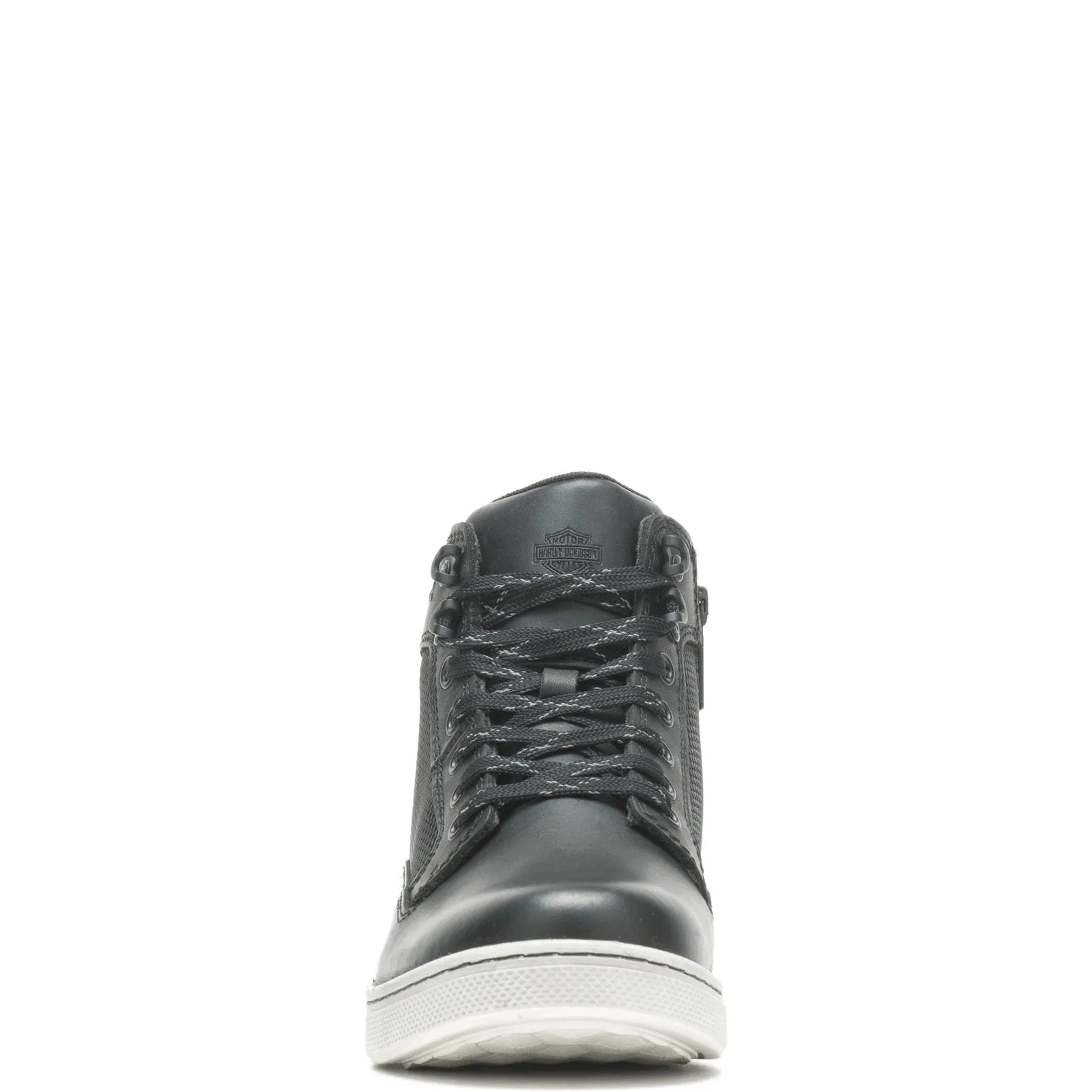 Ankle Coverage Harley-Davidson Adaley Lace D83417 Womens Black Leather Motorcycle Boots