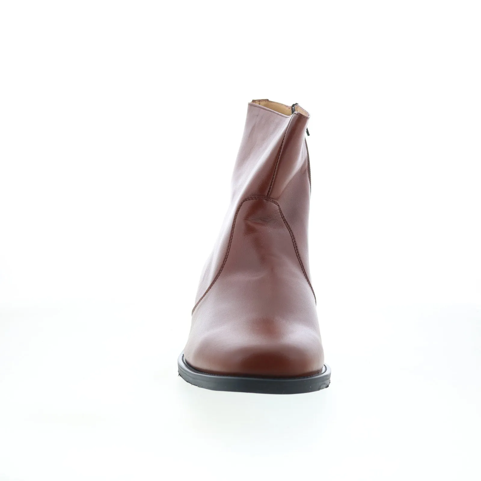 Hitchcock 3372 Mens Brown Extra Wide 3E Leather Zipper Casual Dress Boots Casual Day quick-drying