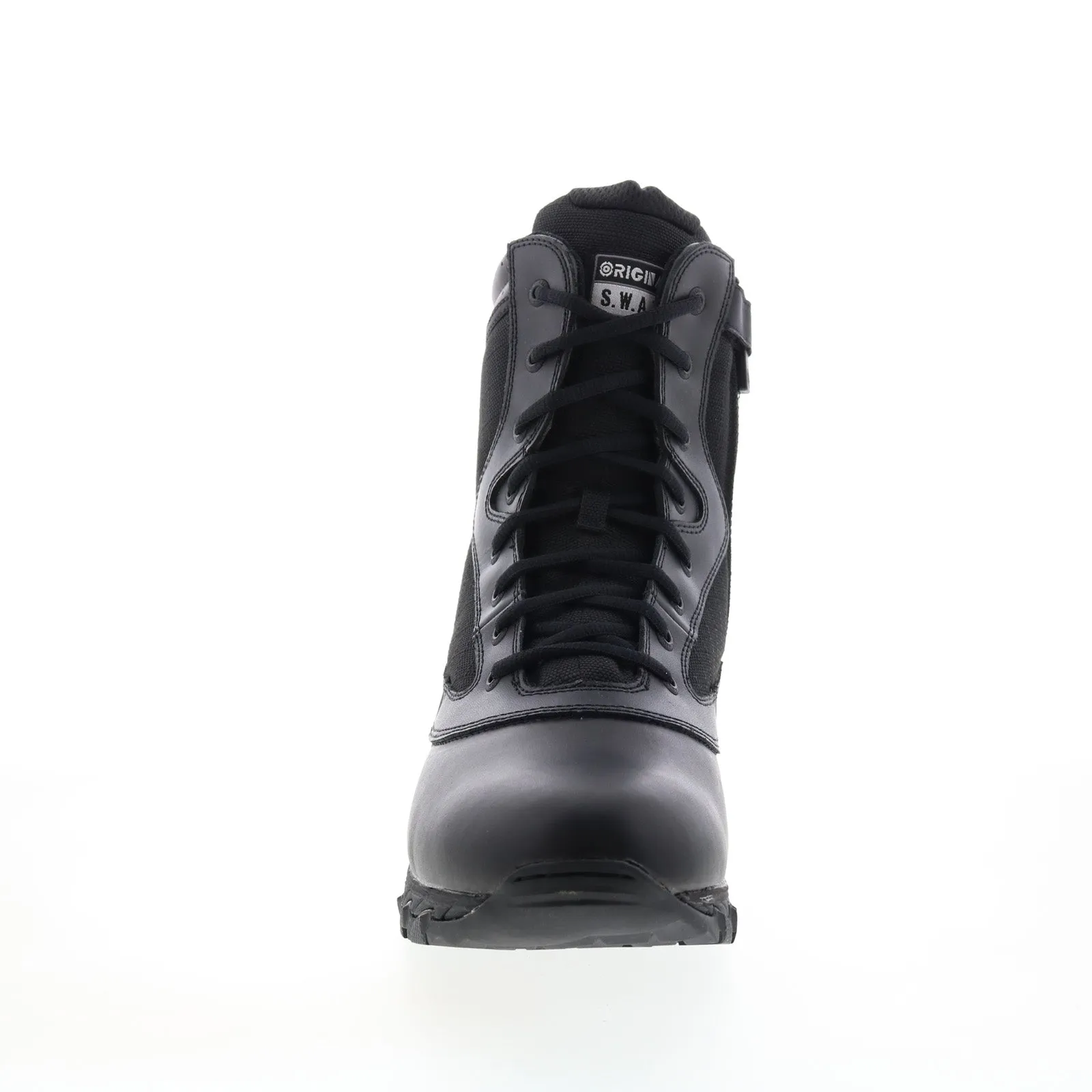 Training Ground Original Swat Chase 9?? Side-Zip 131201 Mens Black Leather Tactical Boots