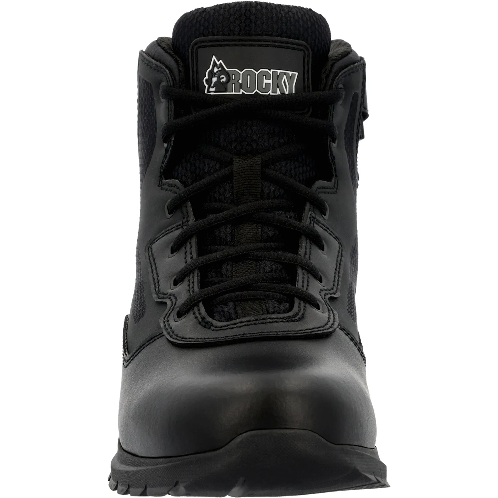 Rocky Cadet Side Zip 6" RKD0104 Mens Black Leather Lace Up Tactical Boots Hunting Trip