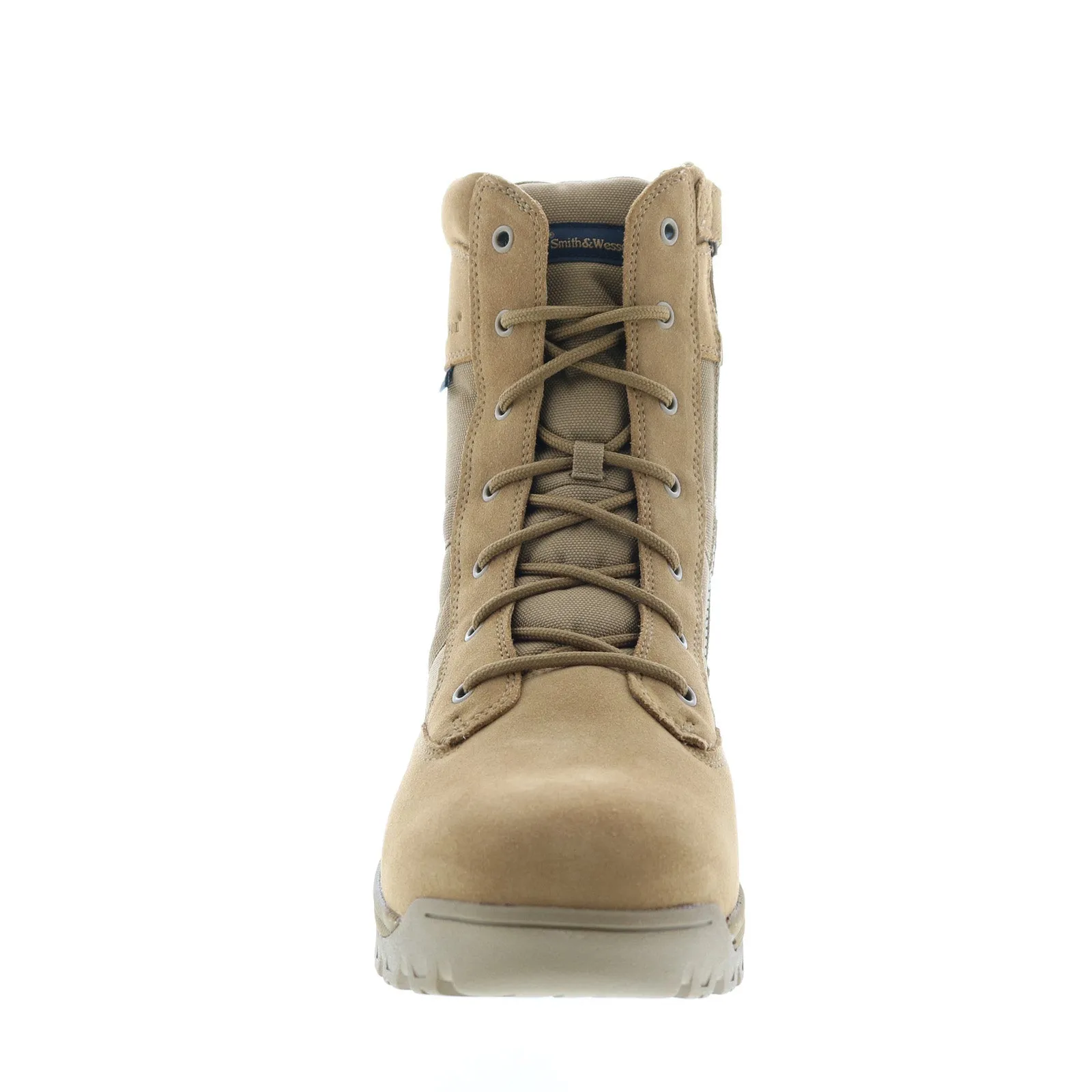 Dry Comfort Smith & Wesson Breach 2.0 8" Side Zip 810403 Mens Brown Tactical Boots