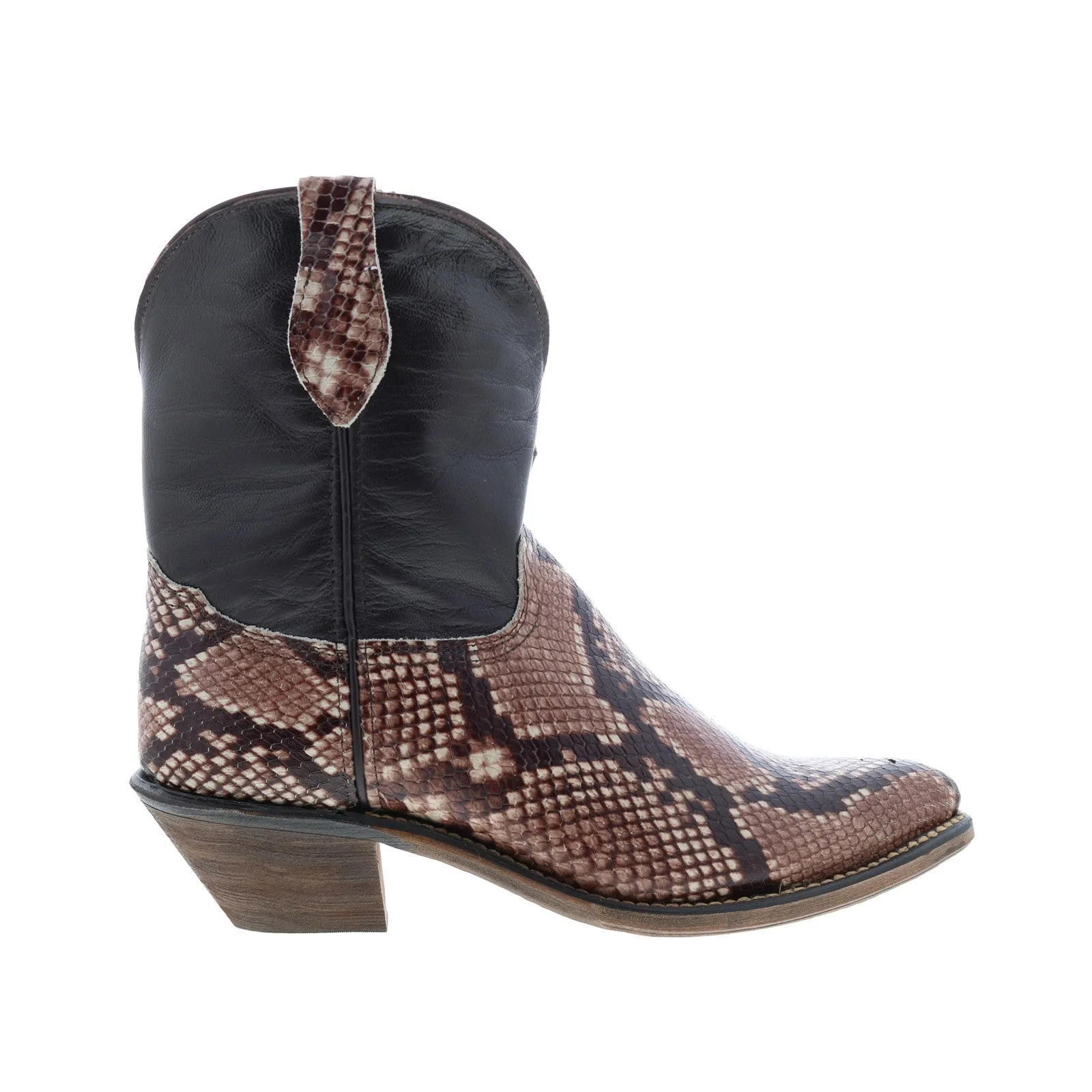 Multi-Season Wear Abilene Boots 9297 Womens Brown Leather Slip On Cowboy Western Boots