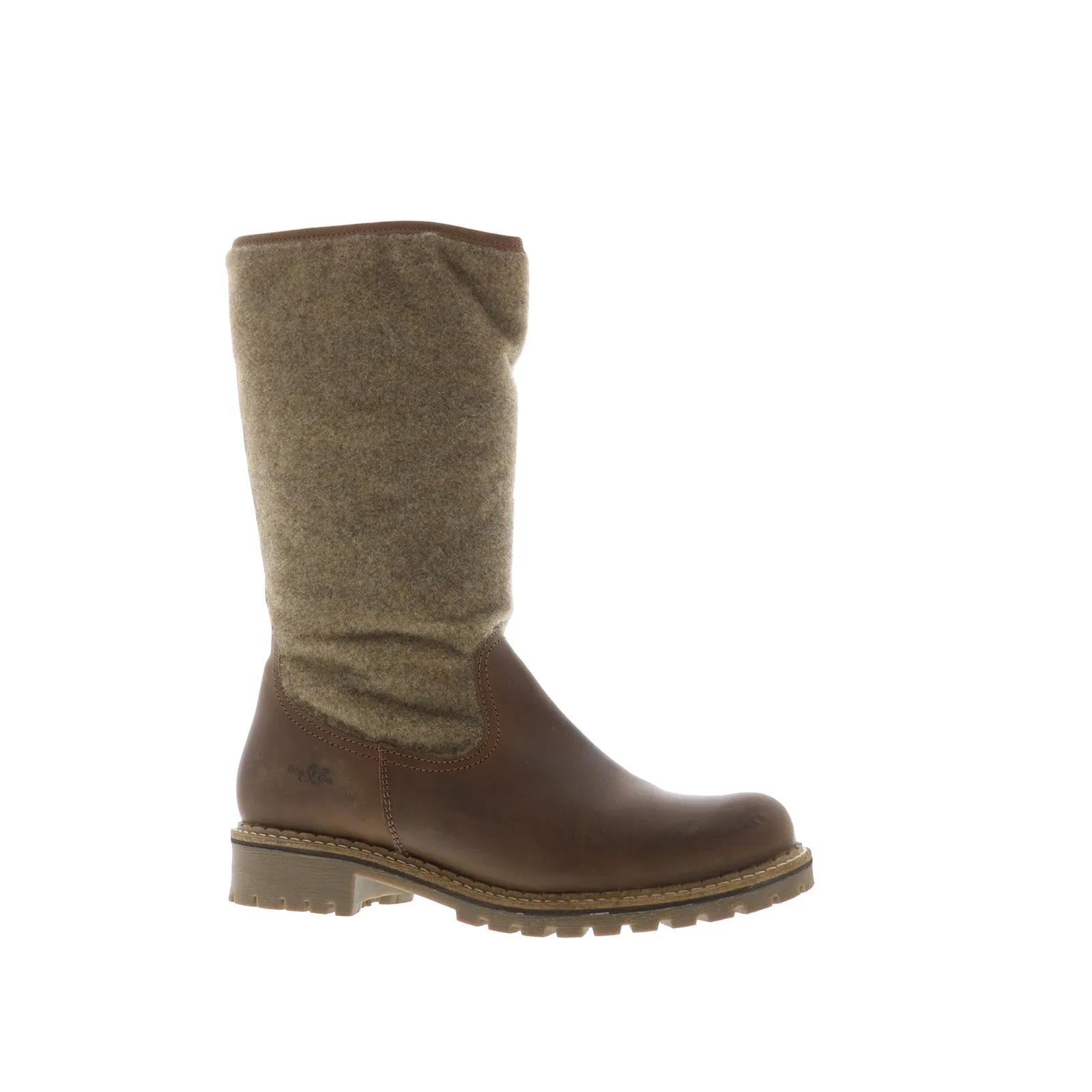 Hybrid style Soft outsole Bos. & Co. Hanah Womens Brown Leather Zipper Casual Dress Boots