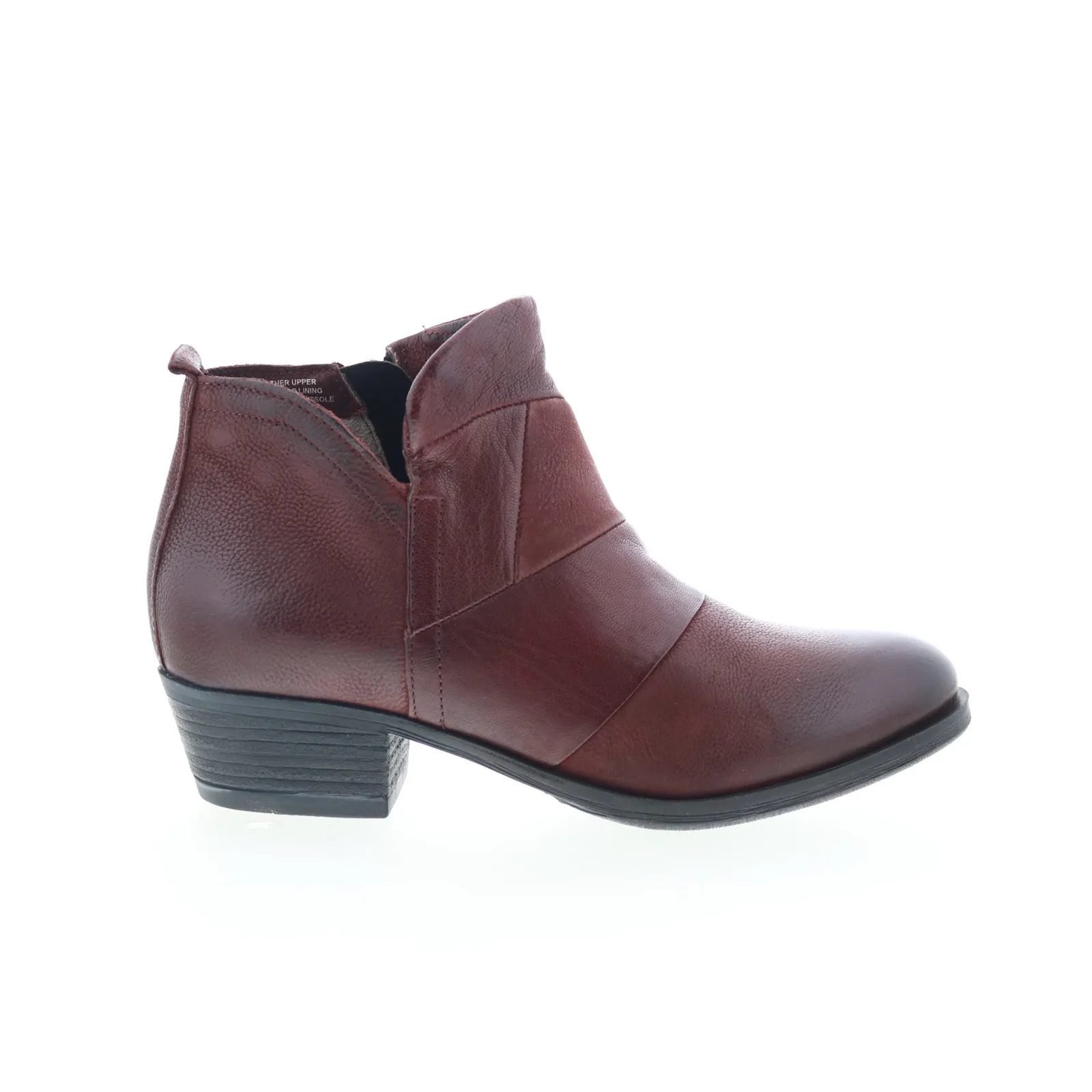 synthetic material Miz Mooz Burlington 111258-101-6345 Womens Burgundy Ankle & Booties Boots