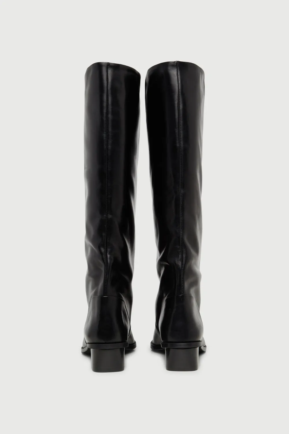 Sarah Boots in Black Leather Work Utility Outdoor Lifestyle