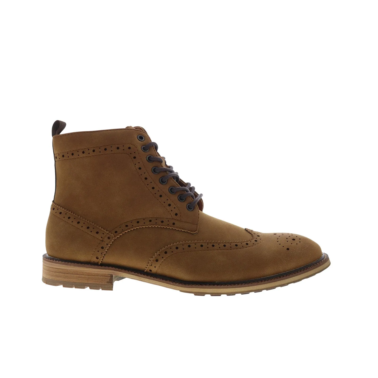 Steve Madden M-Ryland Mens Brown Suede Lace Up Casual Dress Boots Multi Surface Trail Use