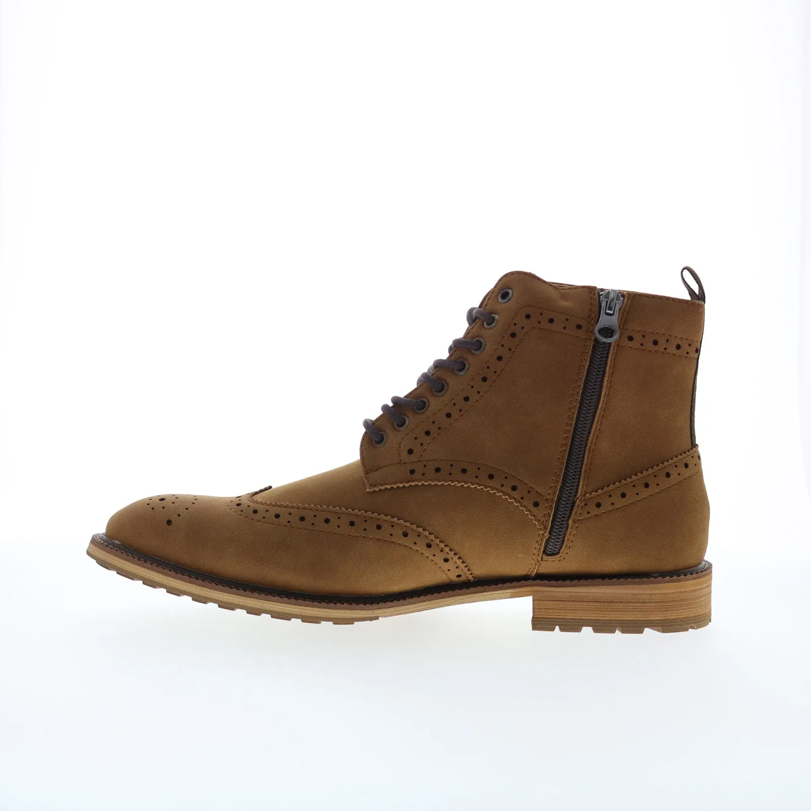 Steve Madden M-Ryland Mens Brown Suede Lace Up Casual Dress Boots Work Fashion Multi-Purpose Comfort