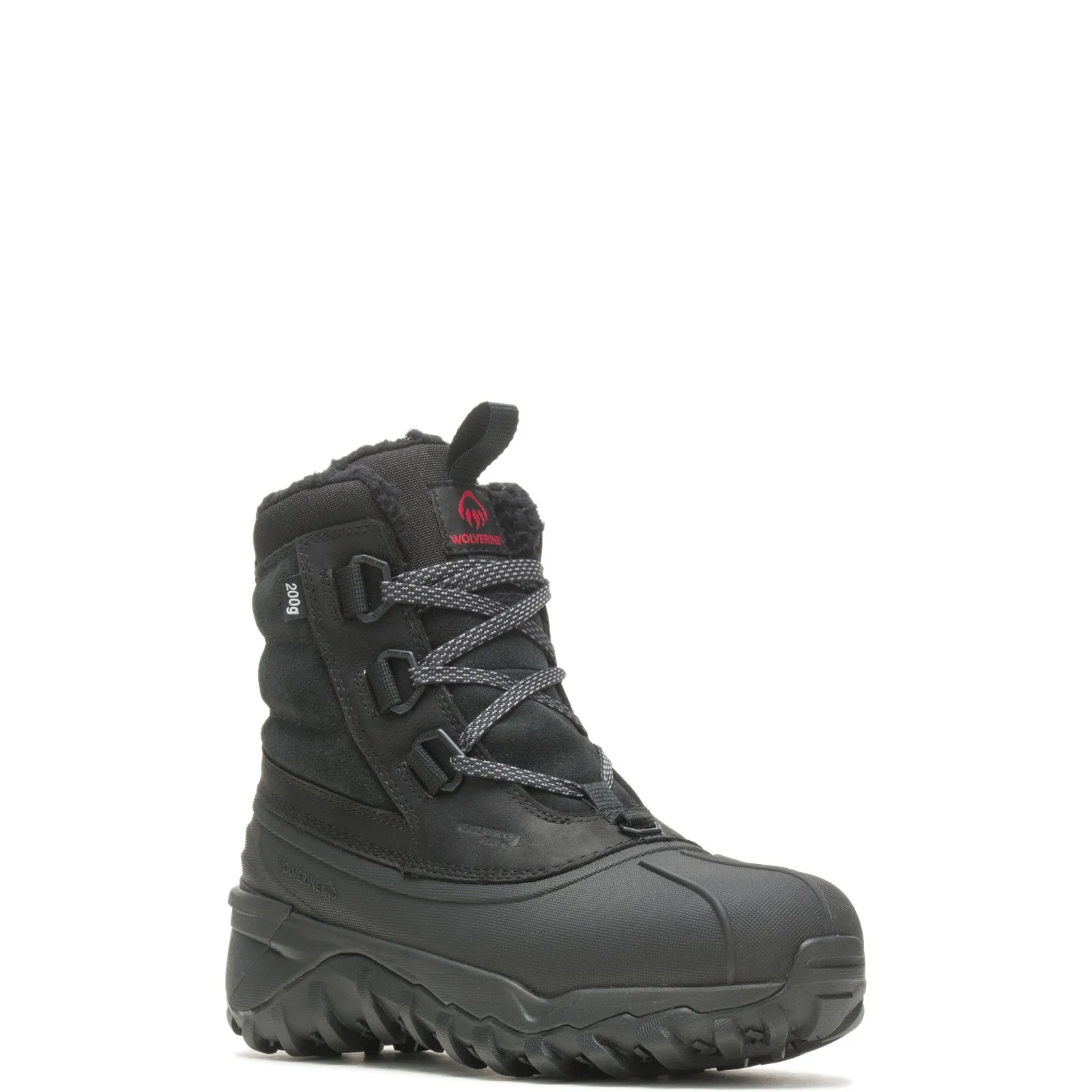 Wolverine Glacier EPX Waterproof Insulated 7" Mens Black Wide Rain Boots Simple Fit