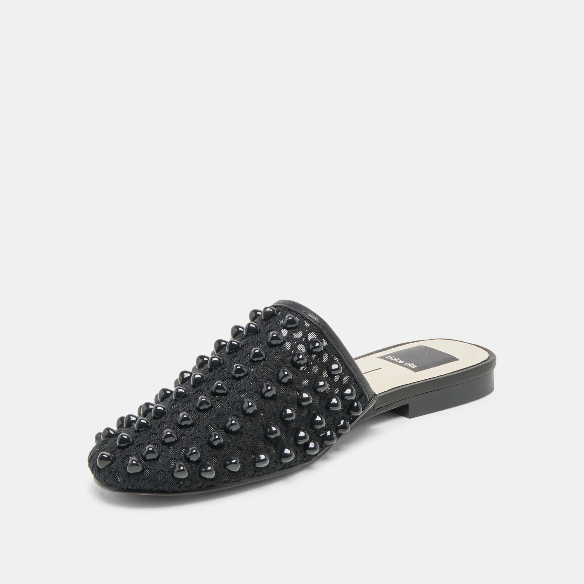 Video Look Foot Glow ROVA BEAD FLATS ONYX BEADED MESH