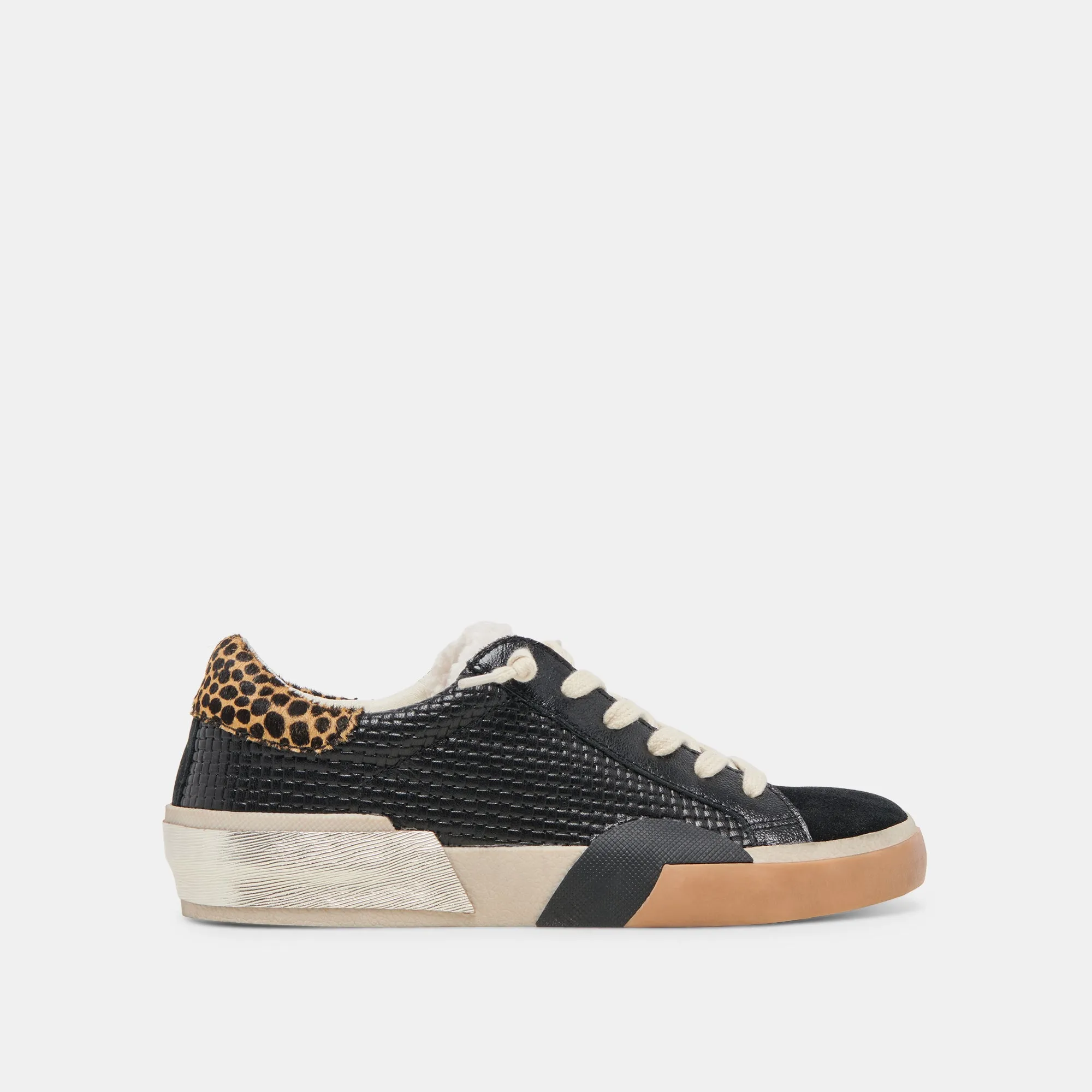 Comfort Runner ZINA PLUSH SNEAKERS BLACK MULTI WOVEN