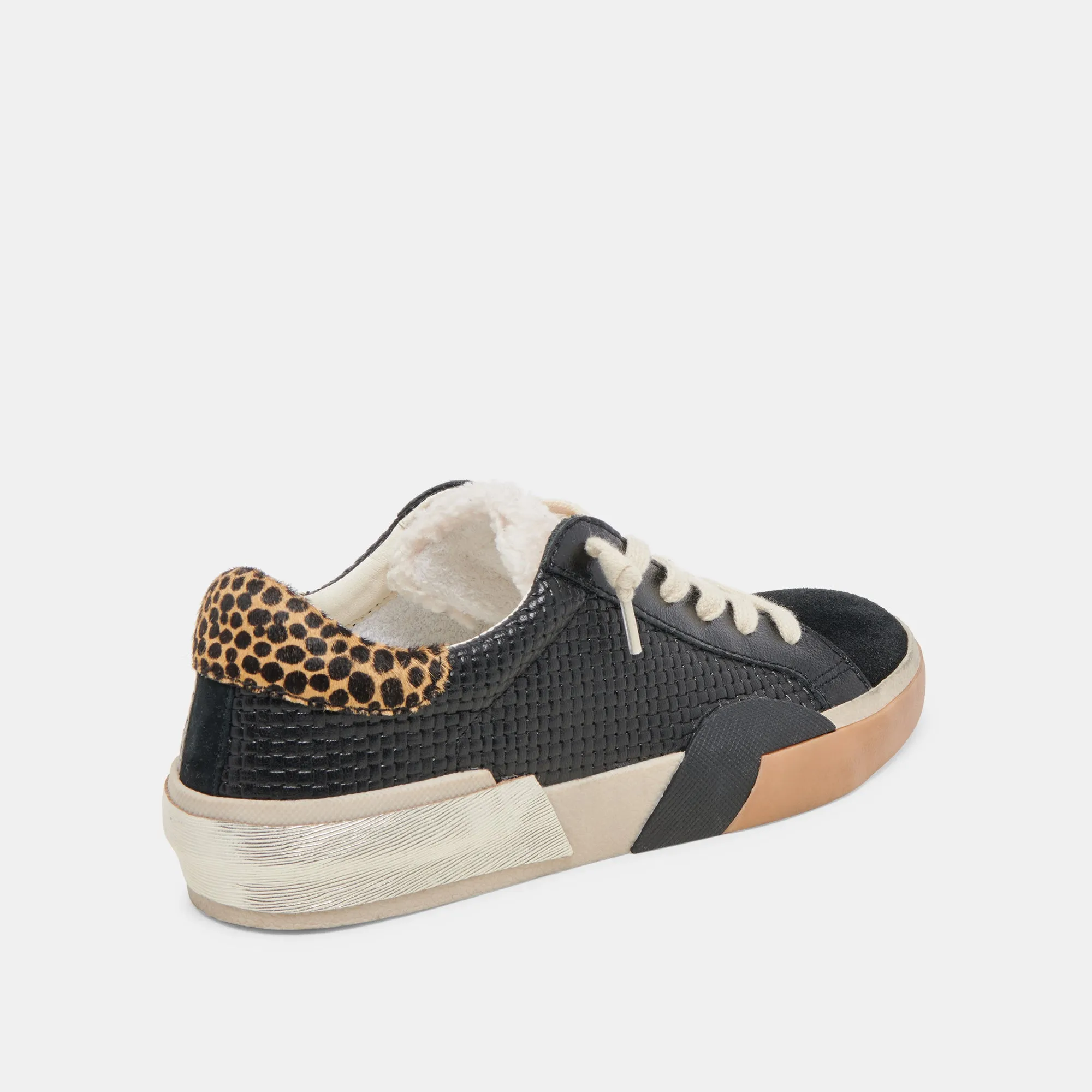 ZINA PLUSH SNEAKERS BLACK MULTI WOVEN All-Purpose Wear