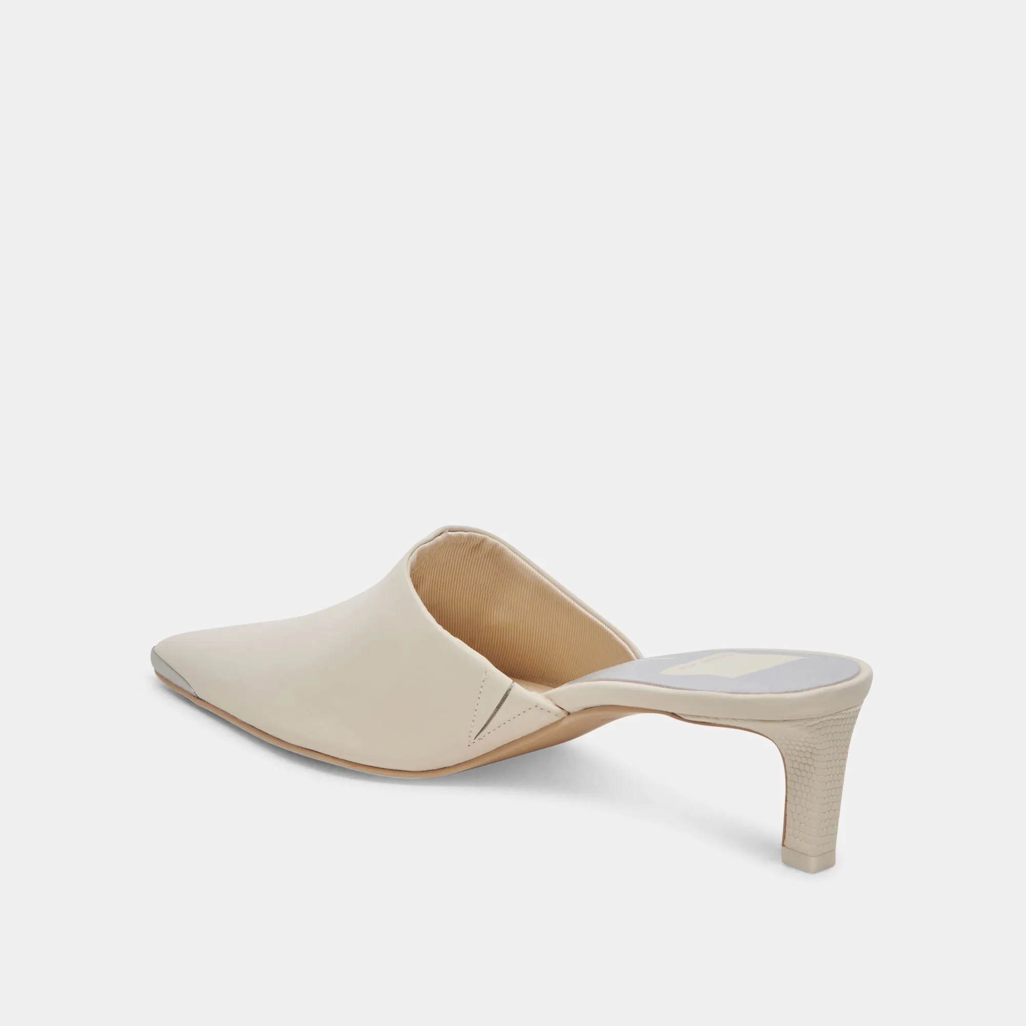 Soft Material Pivot Point LEXY HEELS IVORY LEATHER