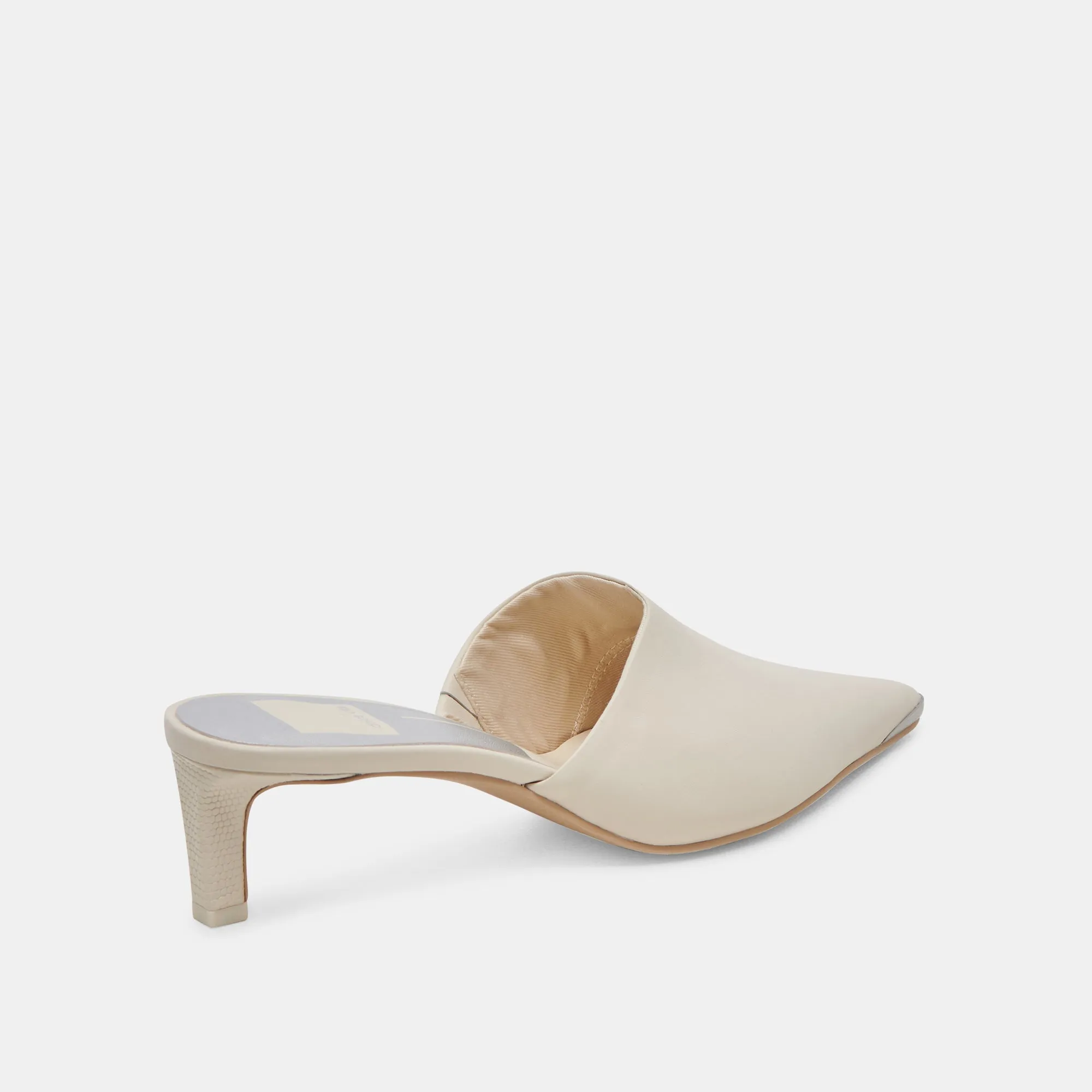 LEXY HEELS IVORY LEATHER Smart High Heels All terrain