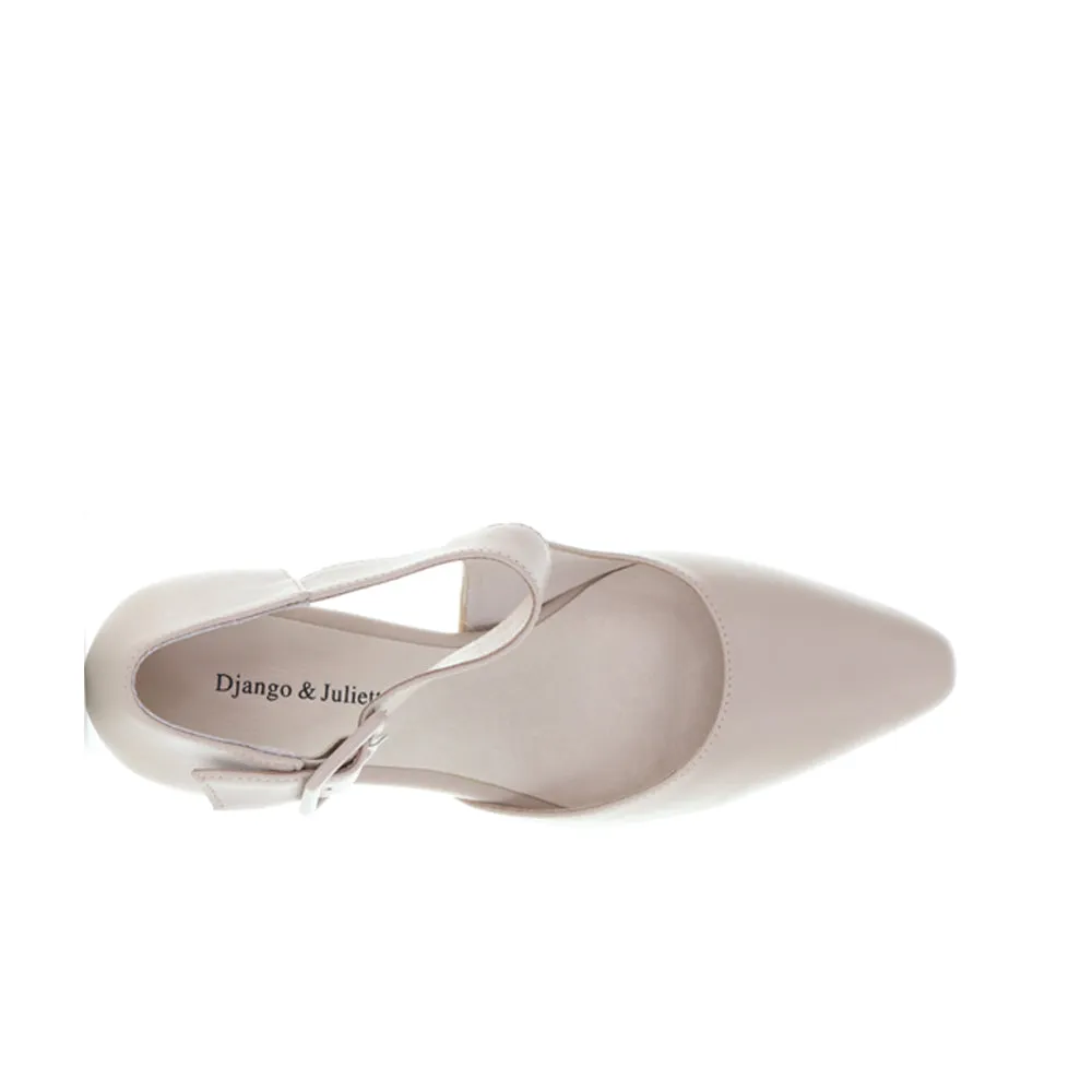 DJANGO & JULIETTE HAPPIE NUDE Boho Style Heels