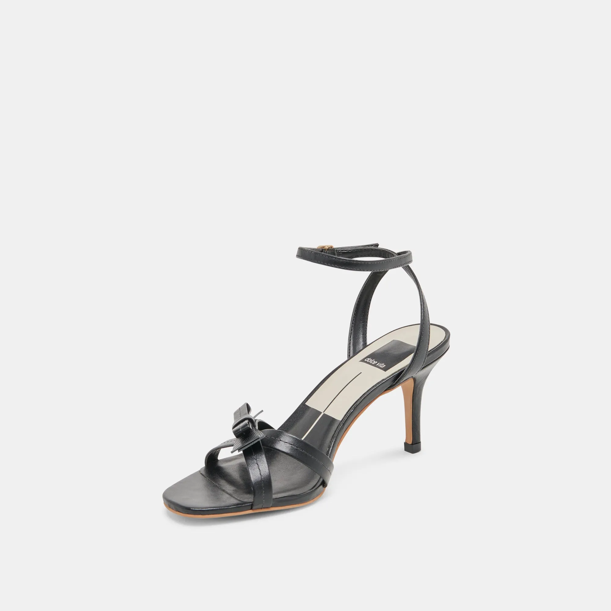 Lightweight Design Ultra High Heels GALOR HEELS BLACK LEATHER