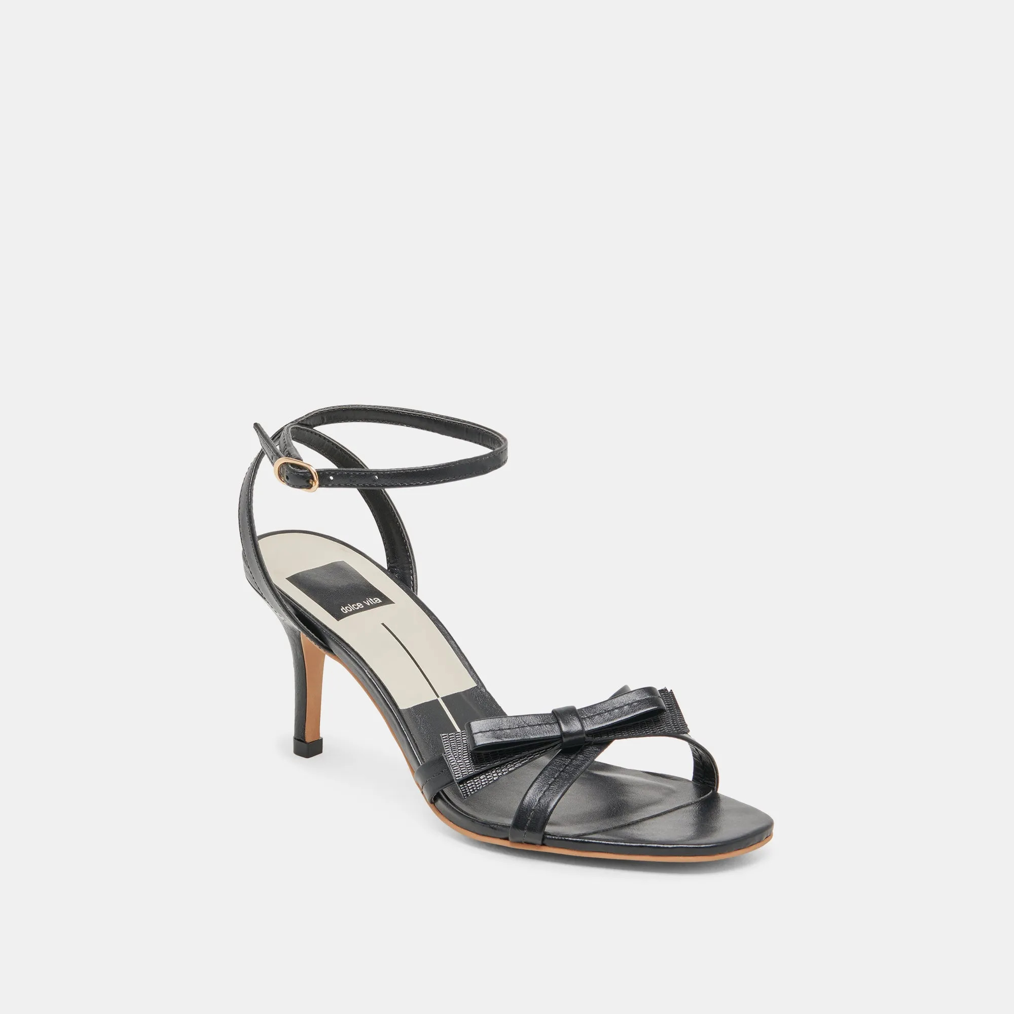 Evening Stilettos GALOR HEELS BLACK LEATHER